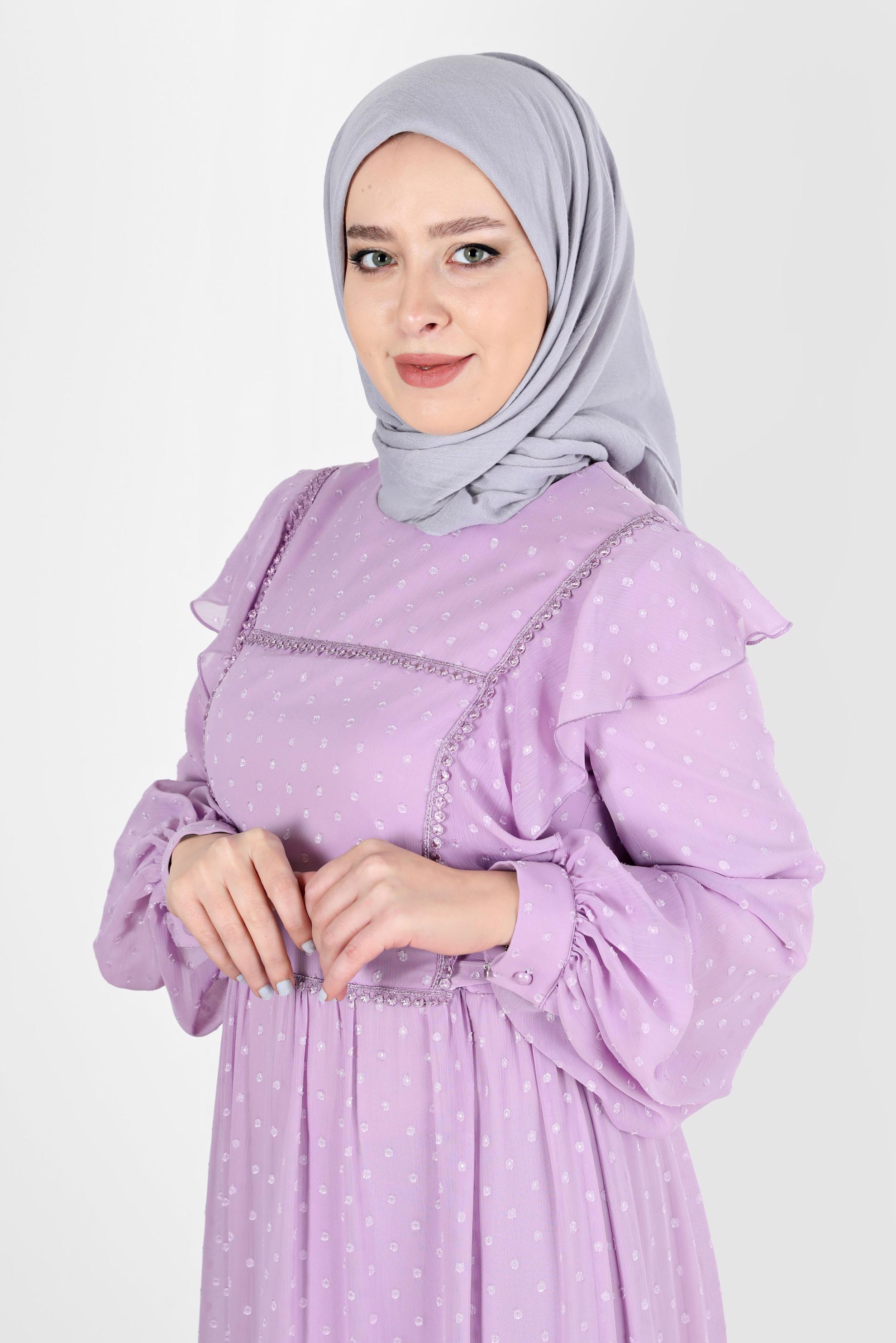 Tesettür giyim GÜMÜŞ ALVİNA PAMUK EŞARP 8130 