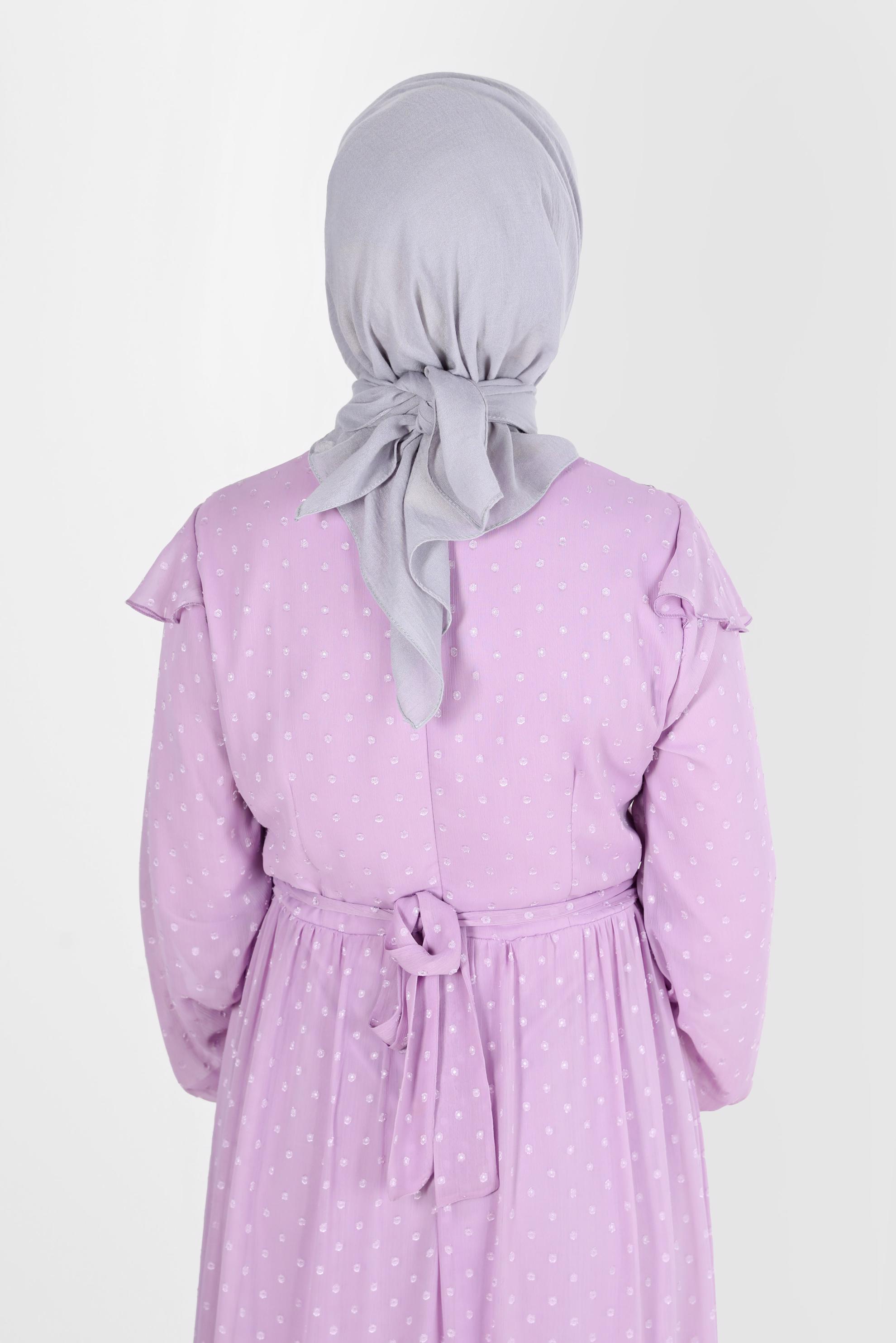 Tesettür giyim GÜMÜŞ ALVİNA PAMUK EŞARP 8130 