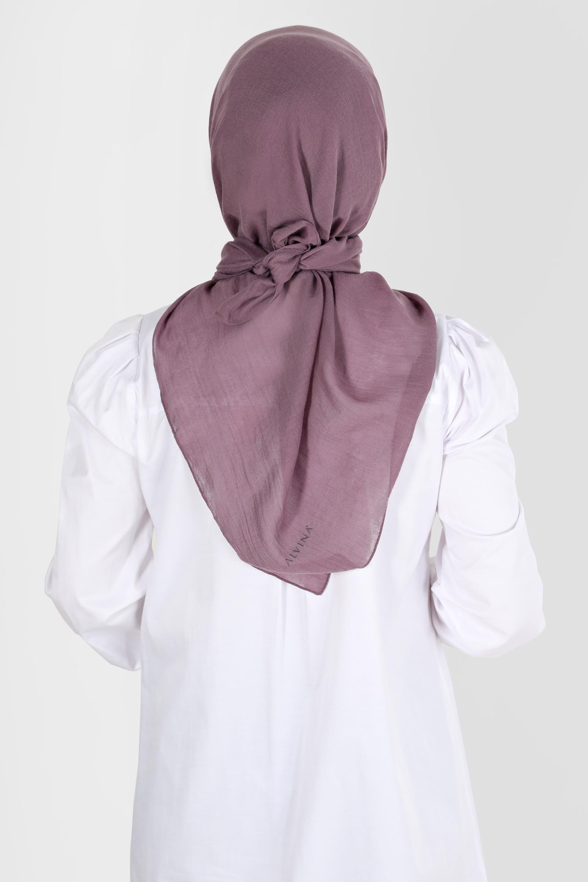 Tesettür giyim PEMBE ALVİNA PAMUK EŞARP 8130 