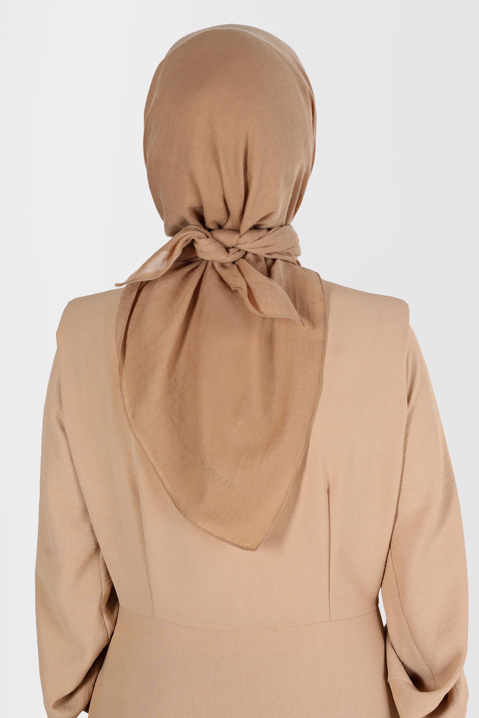 Tesettür giyim KAHVE ALVİNA PAMUK EŞARP 8130 