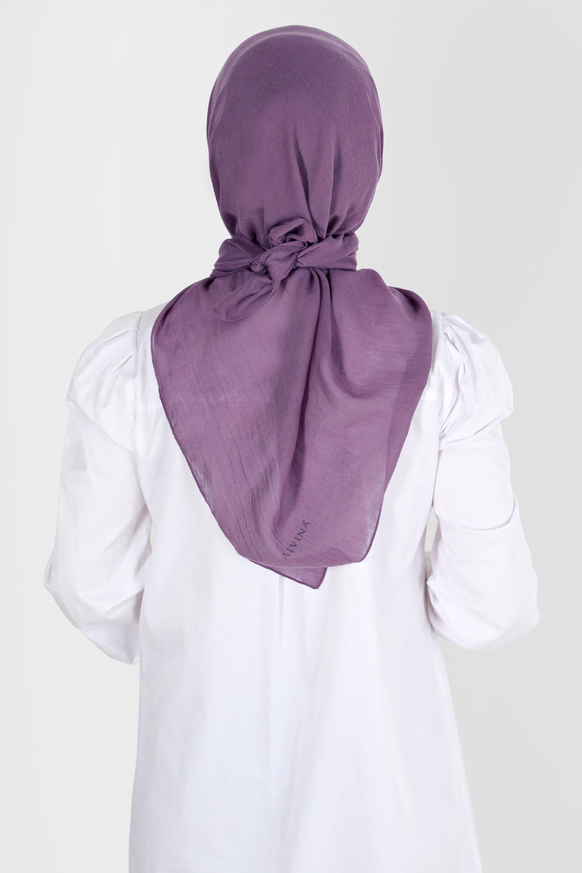 Tesettür giyim YEŞİL ALVİNA PAMUK EŞARP 8130 