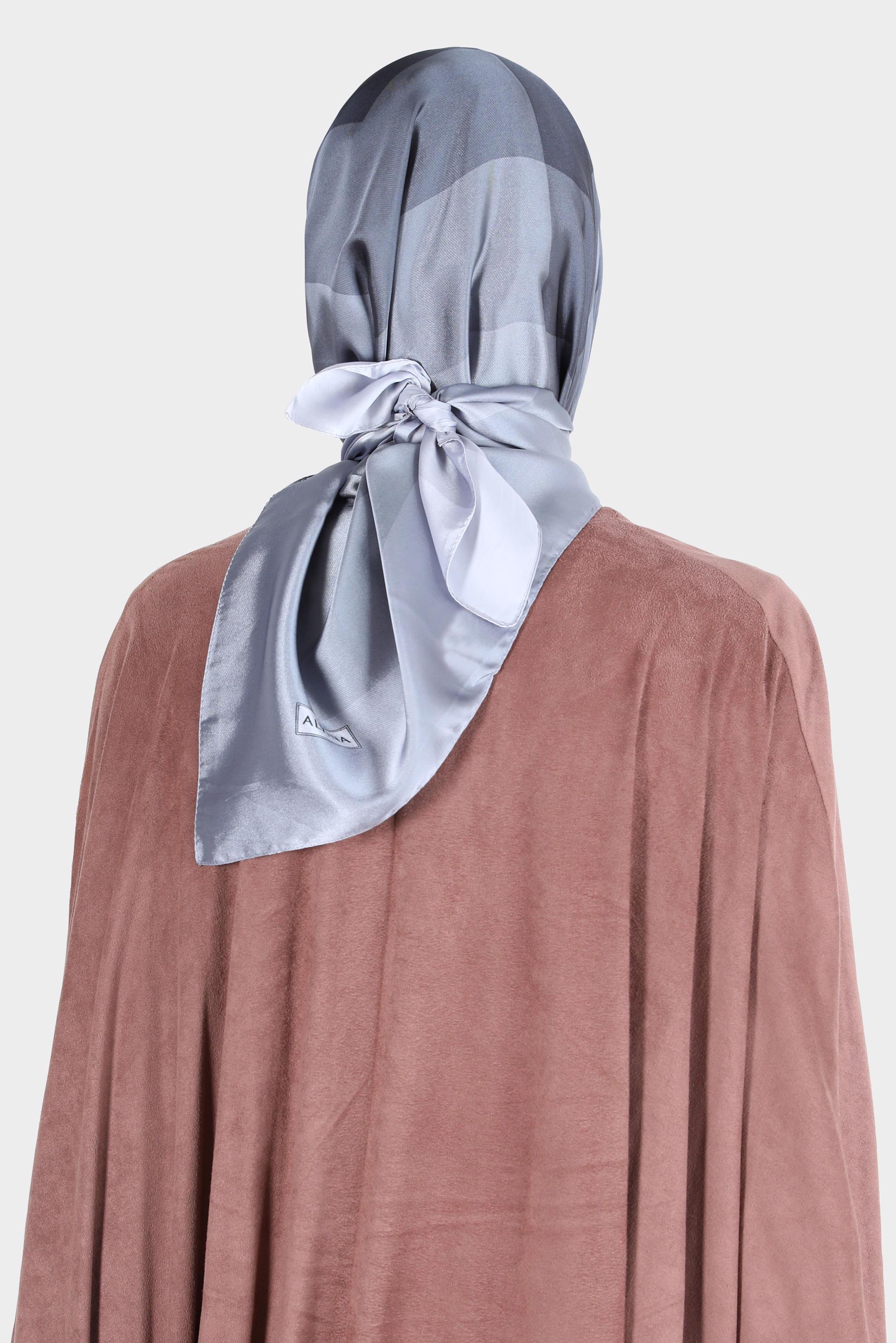 Tesettür giyim SİYAH ALVİNA DESENLİ EŞARP 8131 