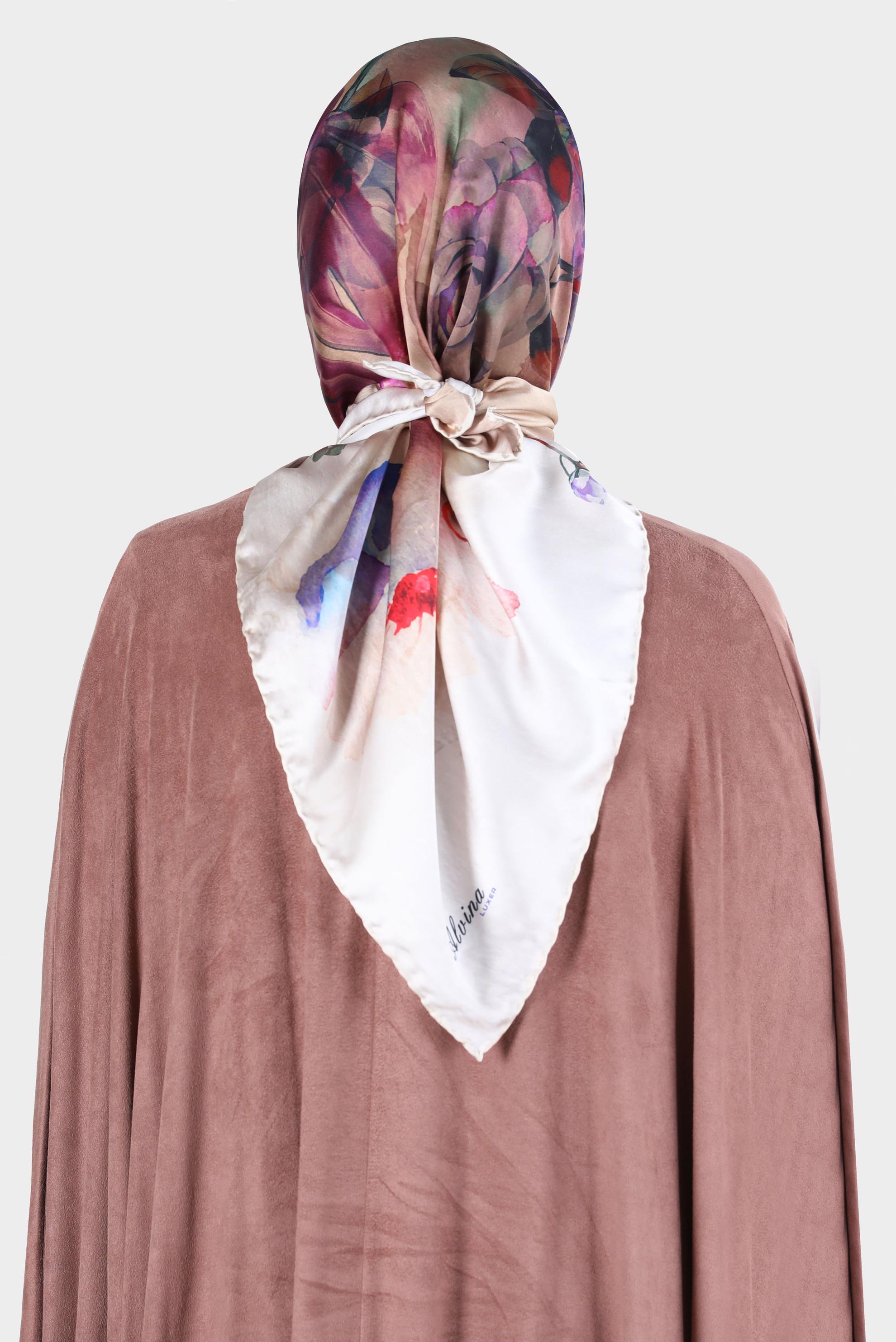 Tesettür giyim ALTIN ALVİNA DİJİTAL SURA EŞARP 8134 