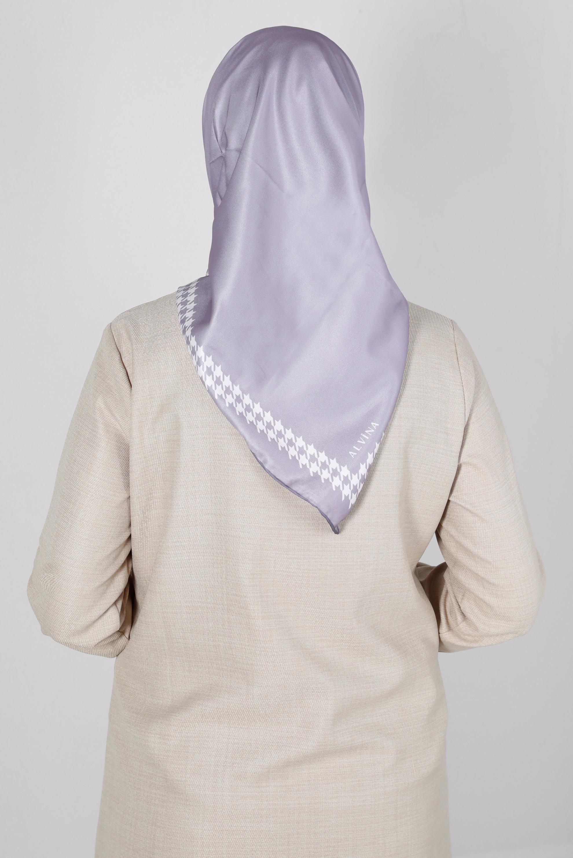 Tesettür giyim MOR ALVİNA DİJİTAL DÜZ EŞARP 8137