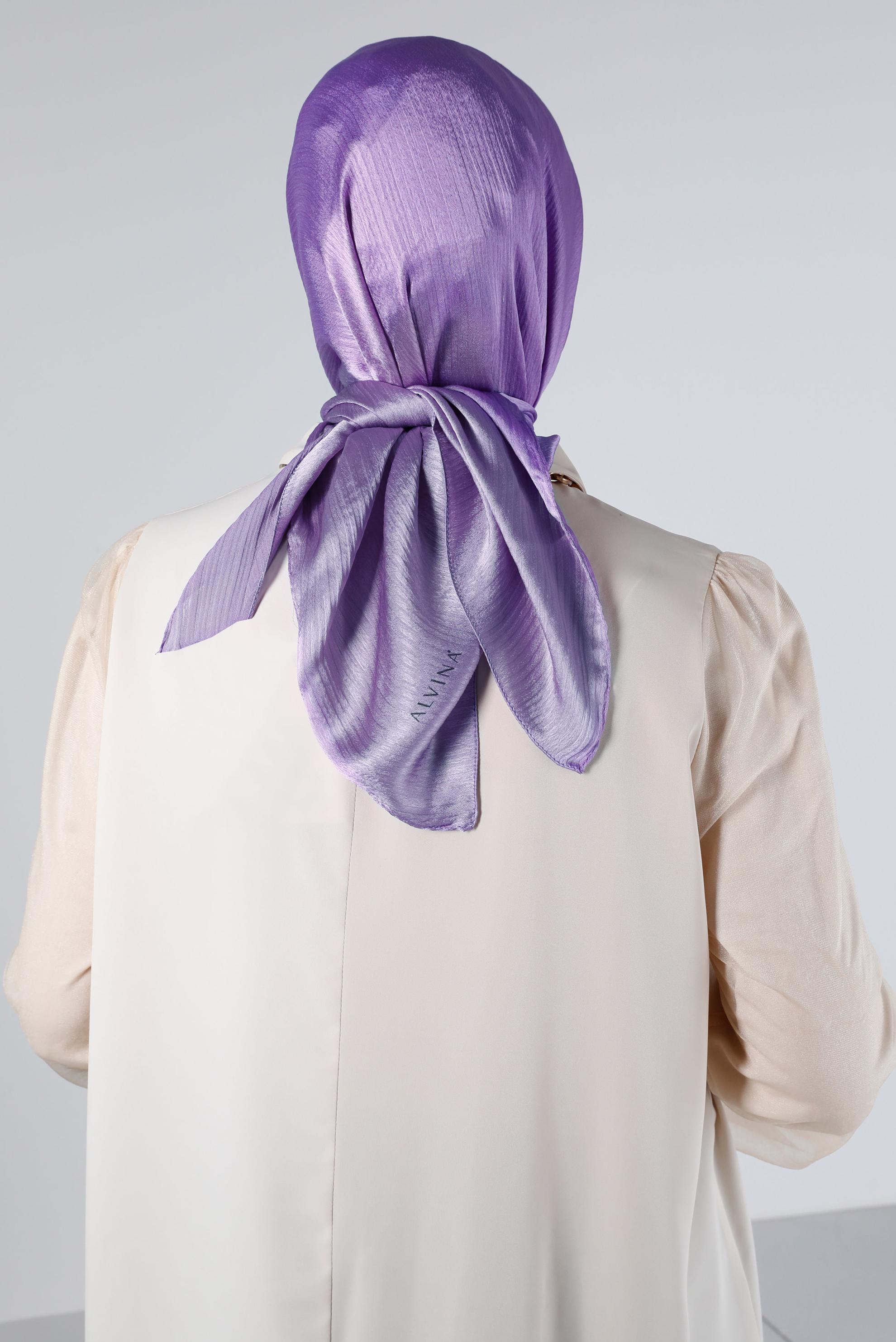 Tesettür giyim MOR ALVİNA JANJANLI EŞARP 8140 