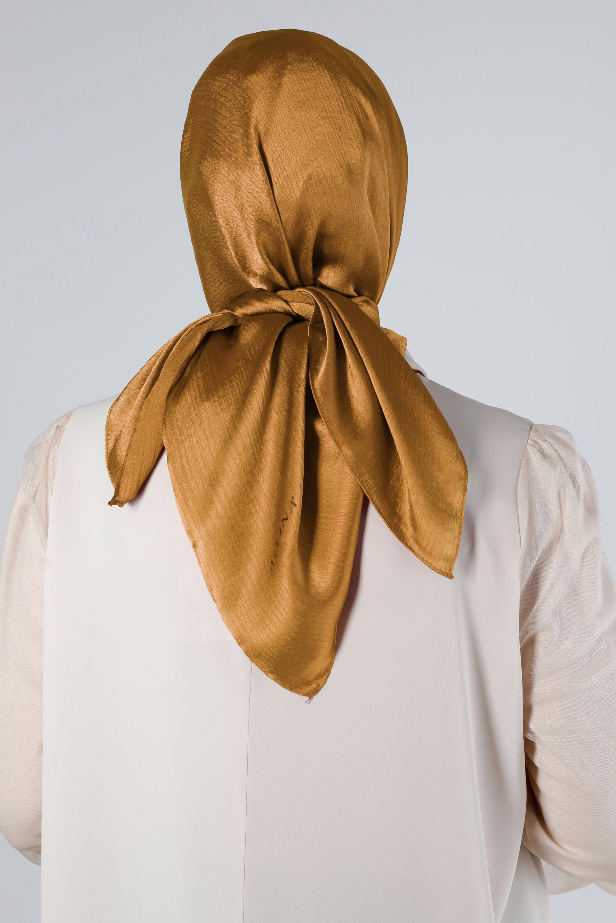 Tesettür giyim TABA ALVİNA JANJANLI EŞARP 8140 