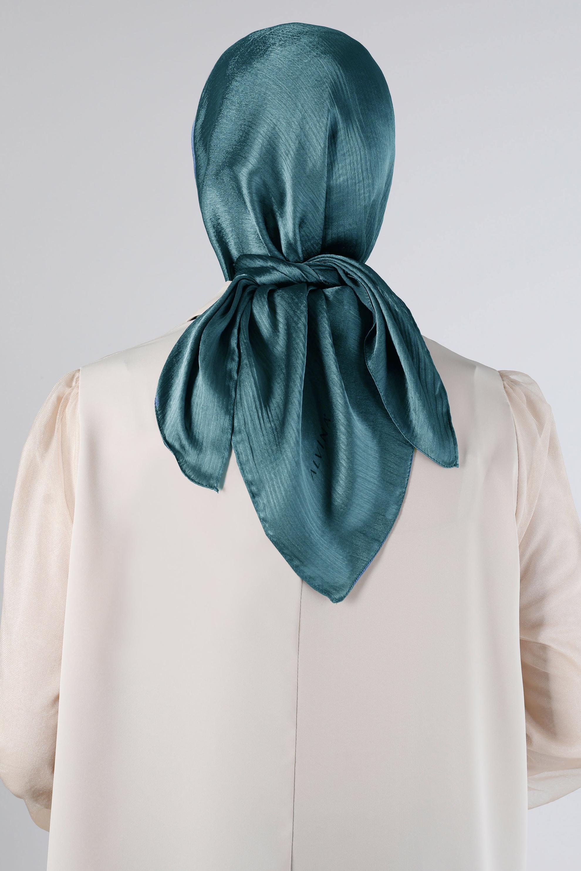 Tesettür giyim LACİVERT ALVİNA JANJANLI EŞARP 8140 