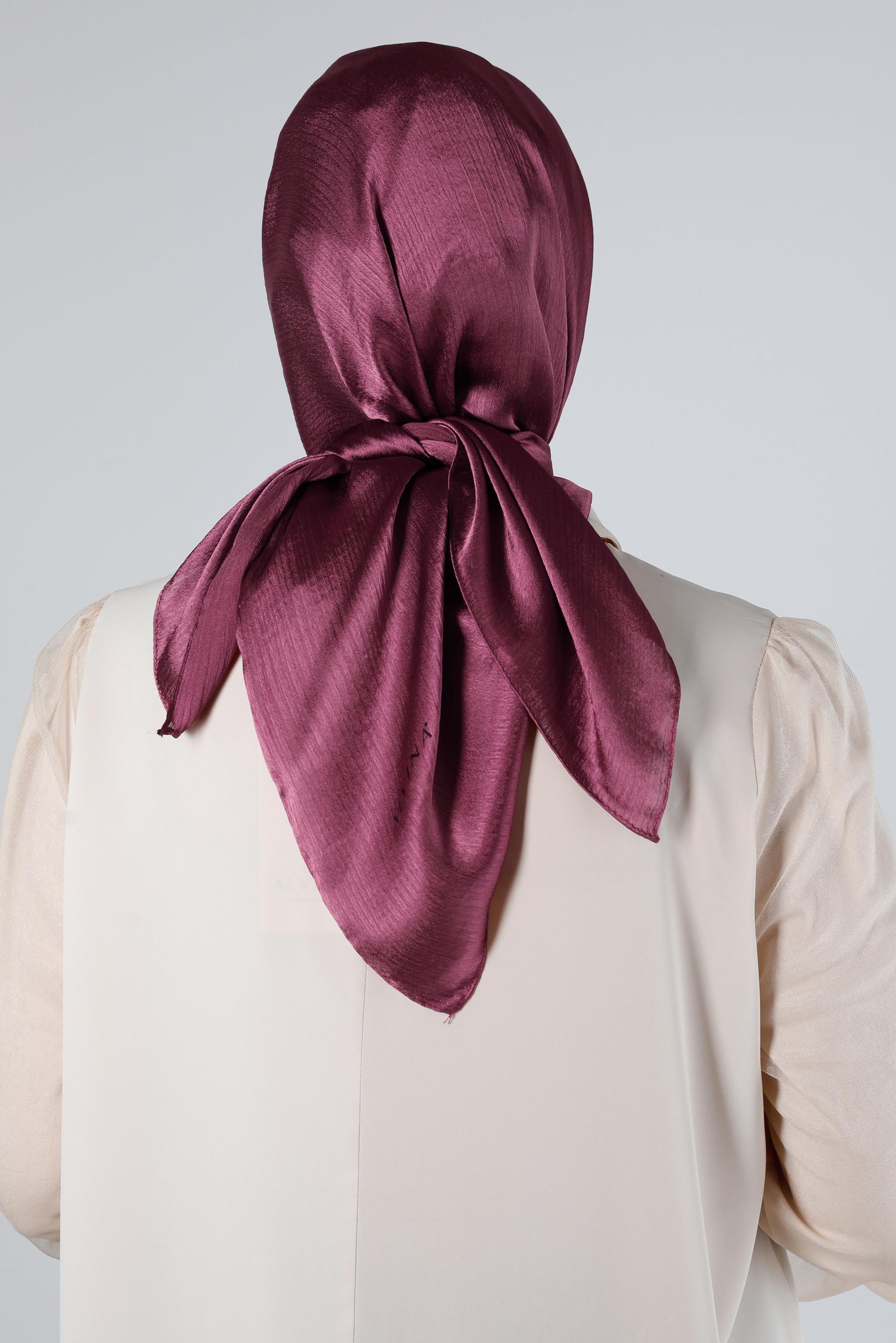 Tesettür giyim MOR ALVİNA JANJANLI EŞARP 8140 