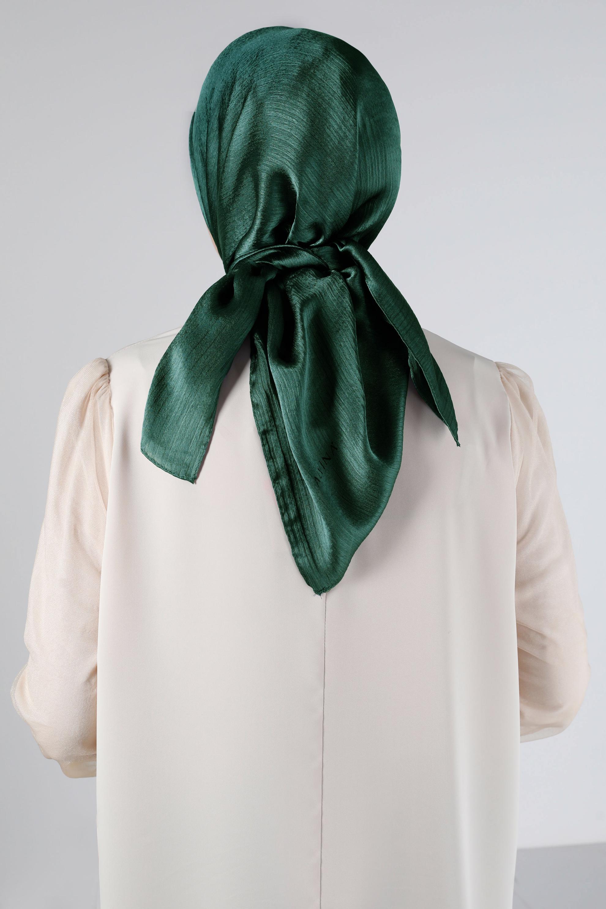 Vêtements hijab VERT ÉCHARPE ALVİNA 8140
