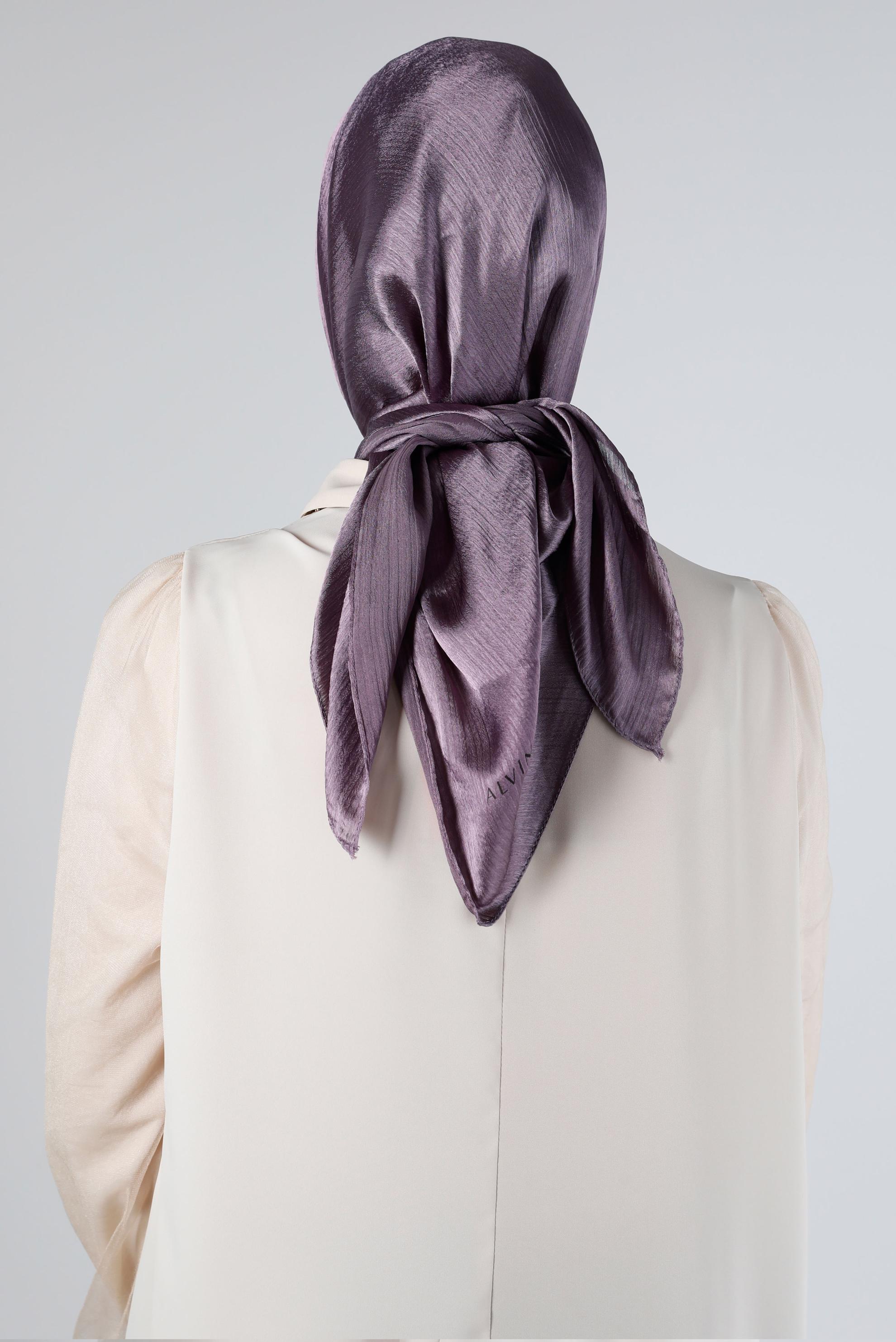 Tesettür giyim TURUNCU ALVİNA JANJANLI EŞARP 8140 