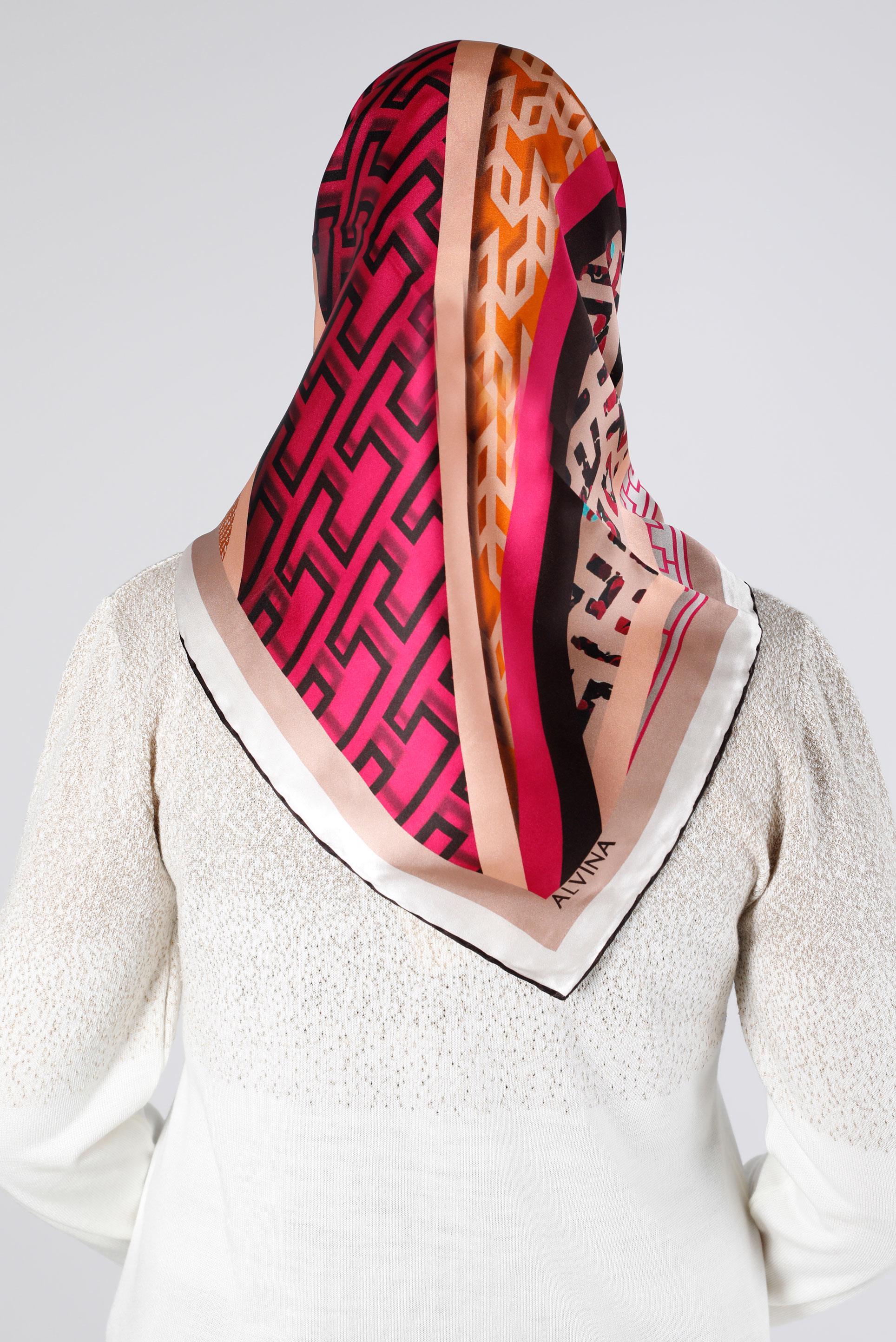 Tesettür giyim ALTIN ALVİNA SURA İPEK EŞARP 24439 