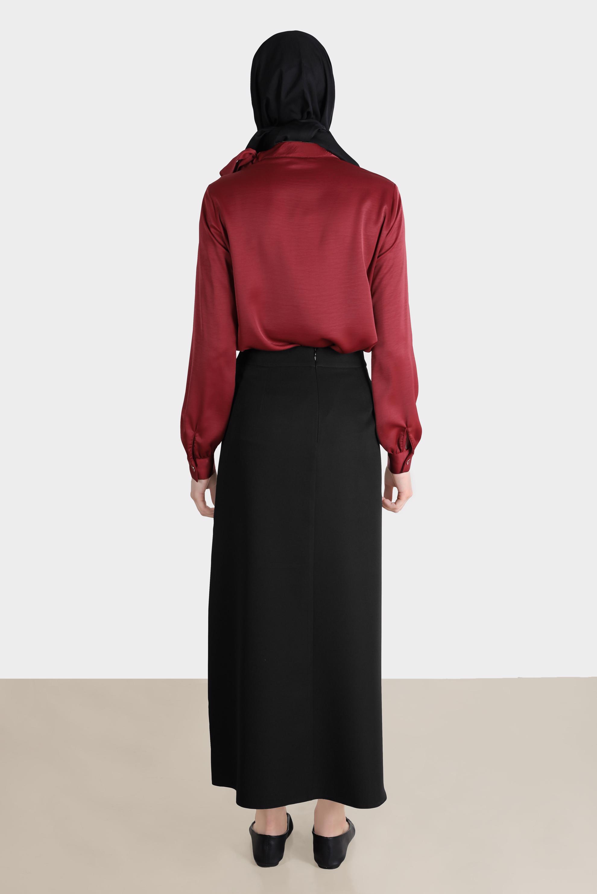 Hijab clothing BLACK TIE DETAIL SKIRT 60250 