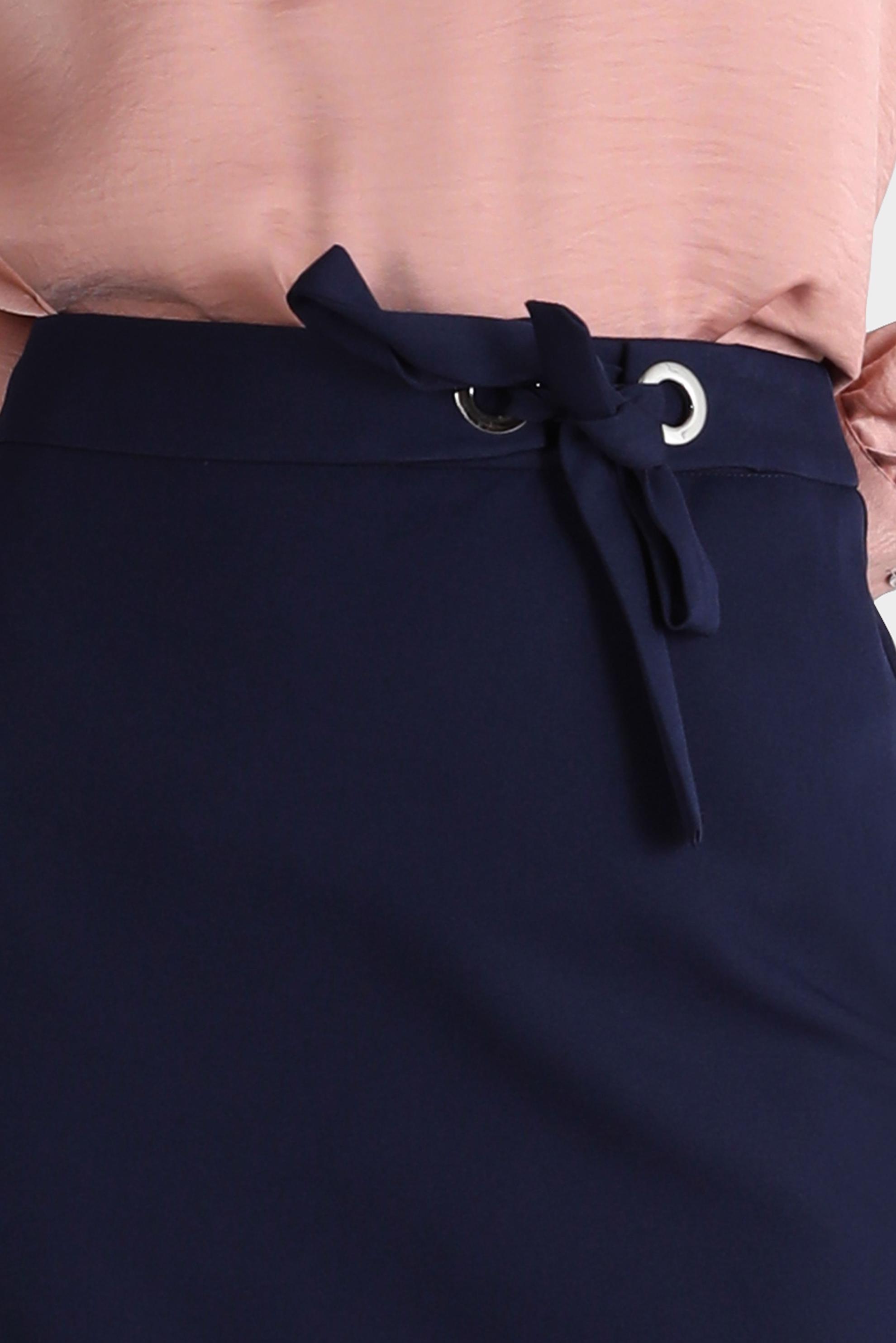 Tesettür giyim LACİVERT BAĞLAMA DETAYLI ETEK 60250 