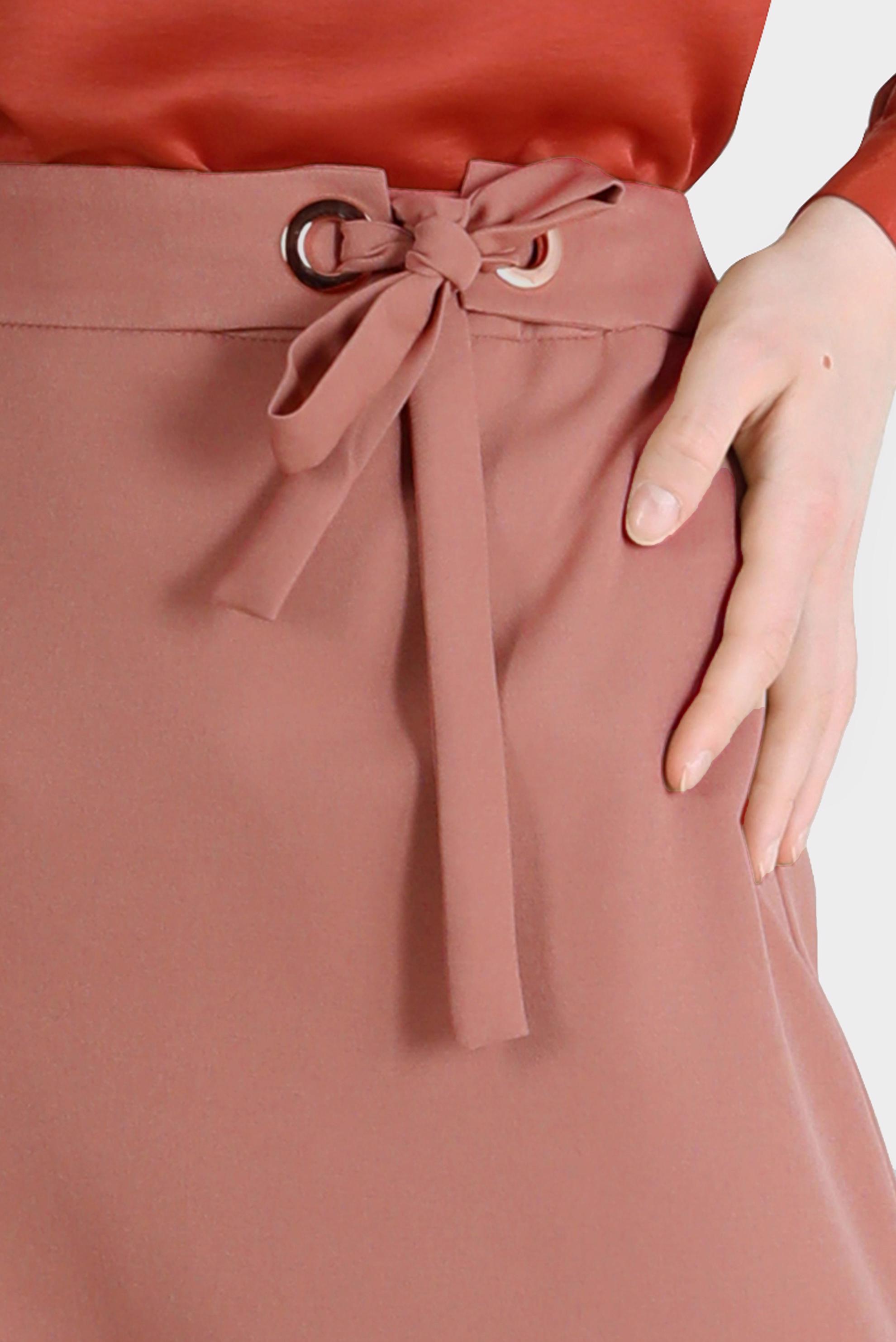 Tesettür giyim TABA BAĞLAMA DETAYLI ETEK 60250 