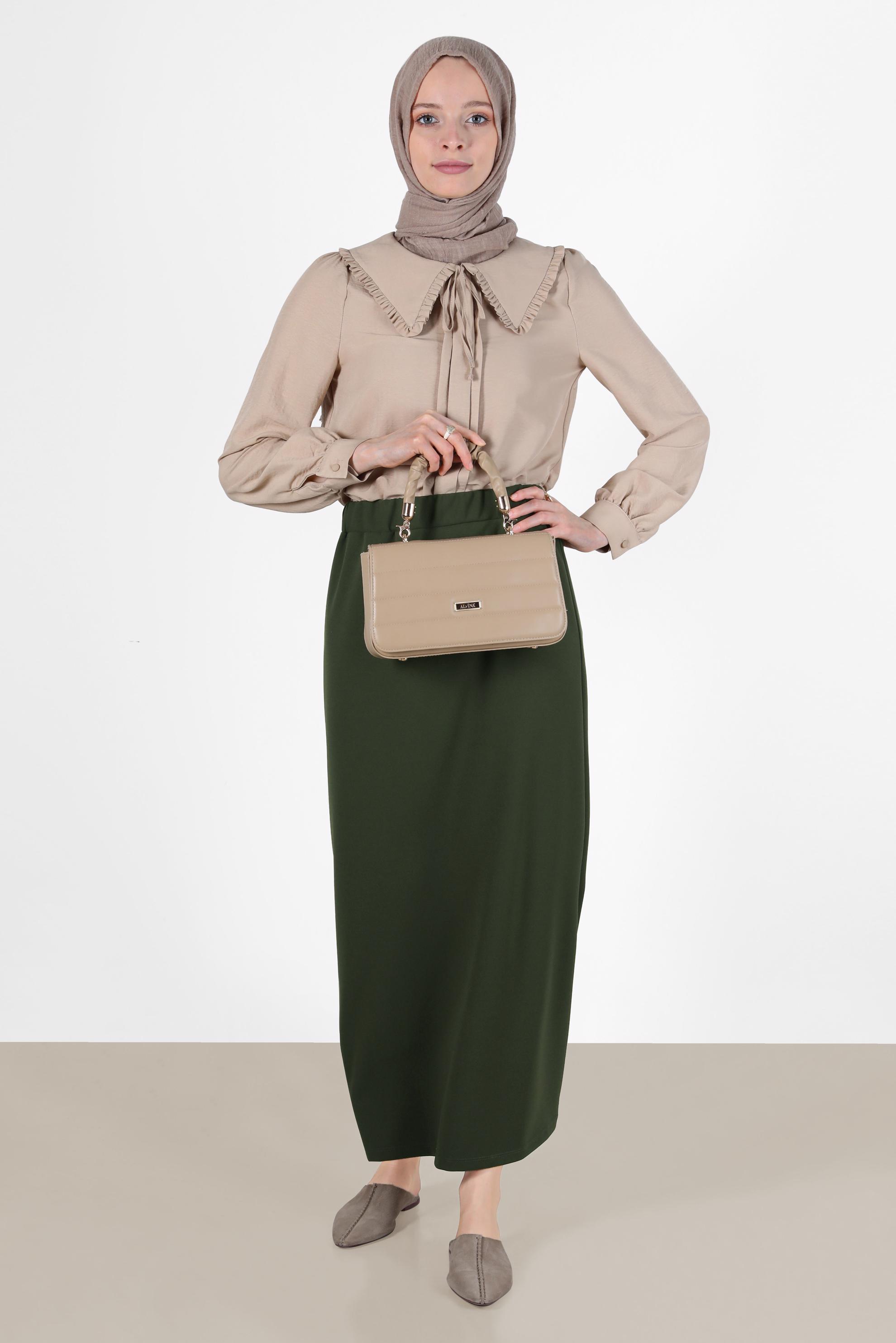 Hijab clothing KHAKI CLASSIC SKIRT 60251 