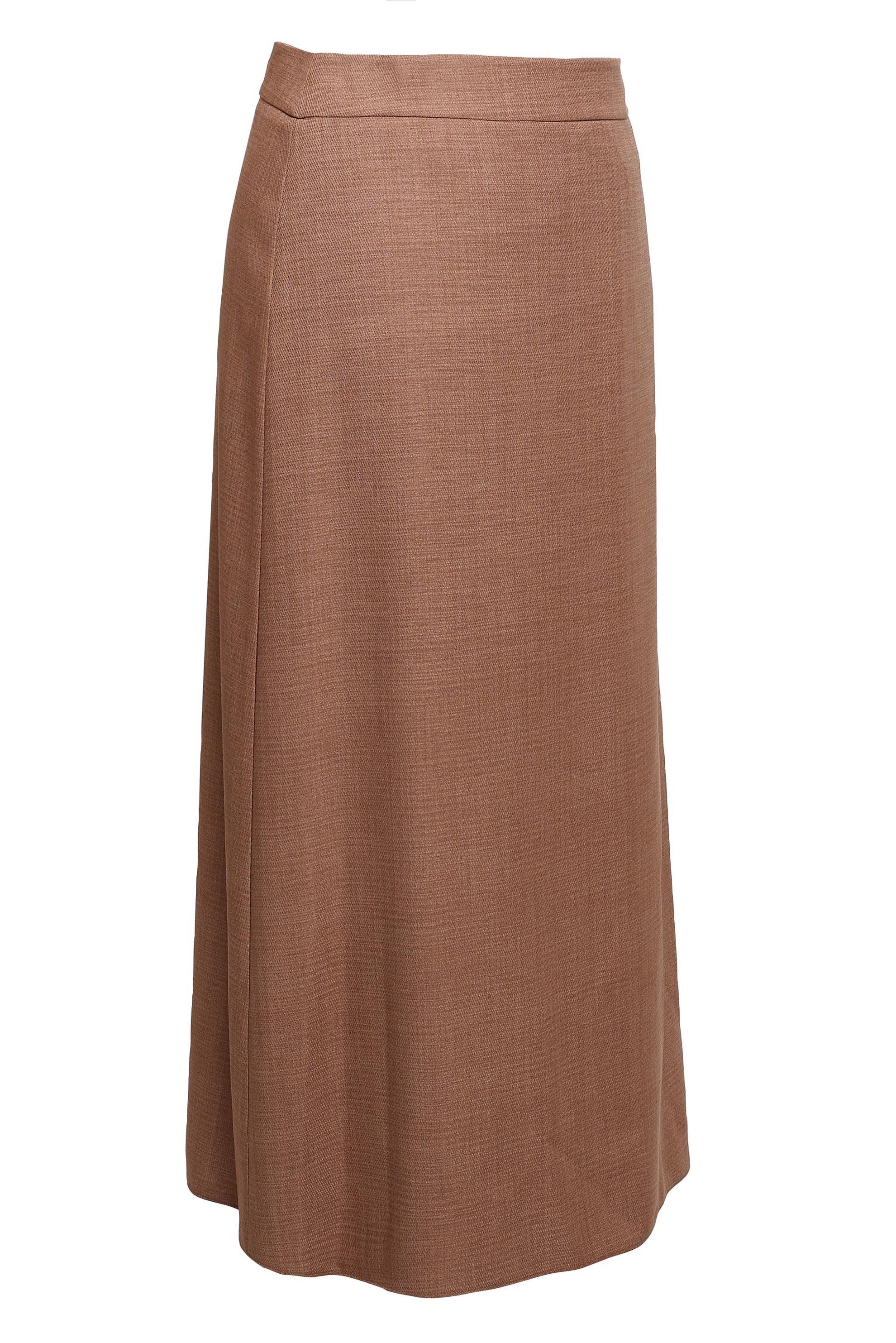 Hijab clothing BROWN PLUS SIZE STRAIGHT CUT SKIRT 60252