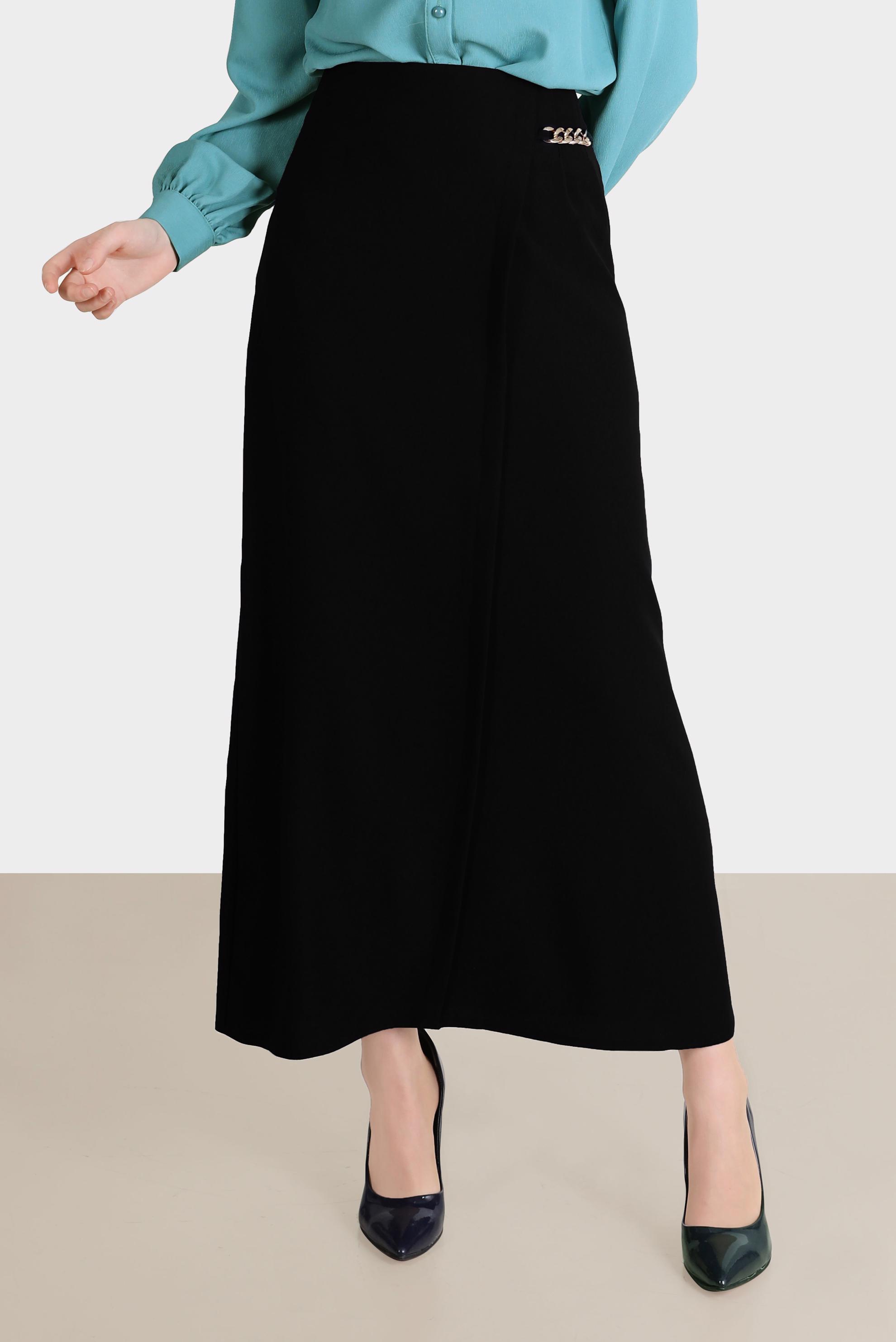 Hijab clothing BLACK CHAIN DETAIL SKIRT 60254 