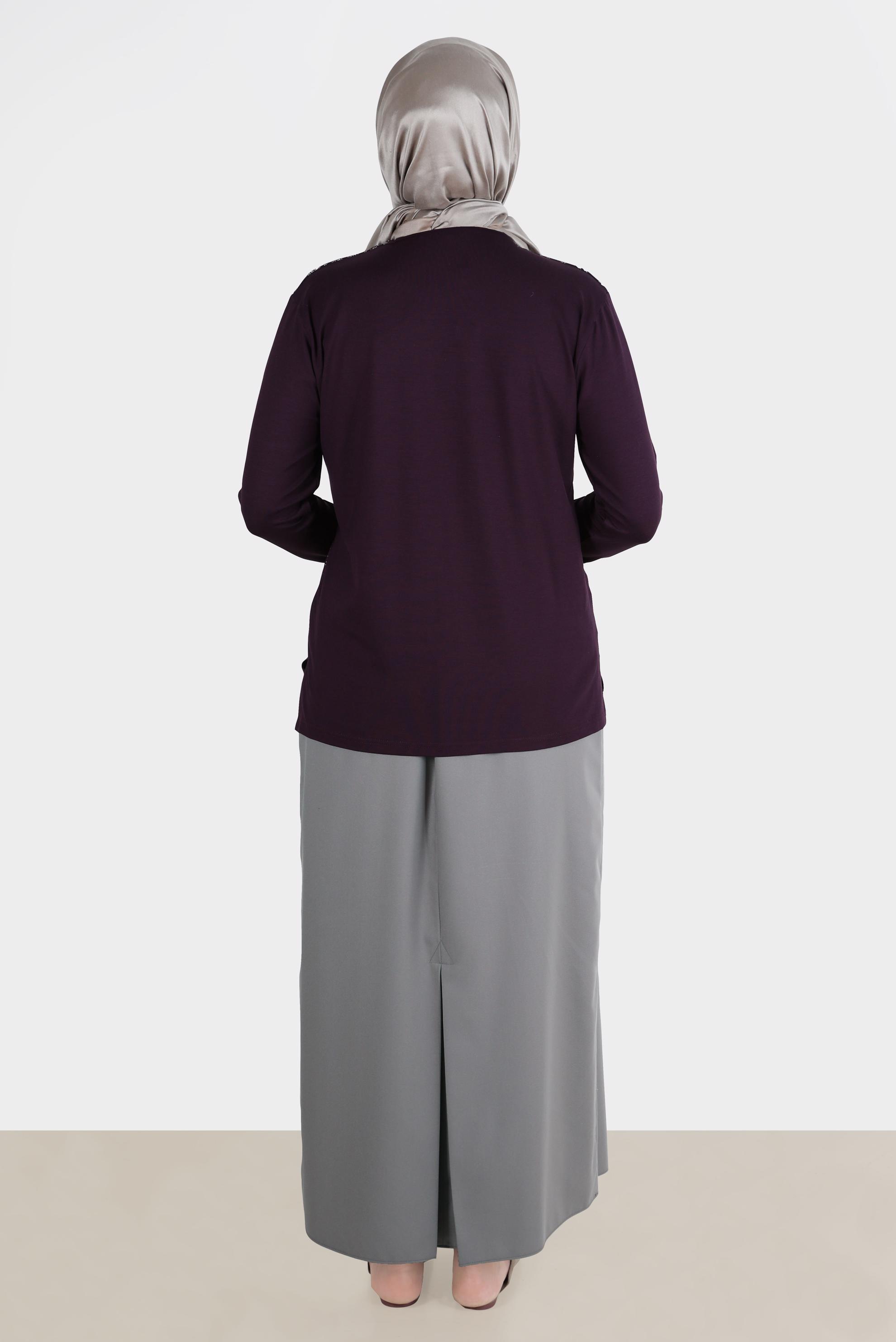 Hijab clothing MINK SKIRT WITH INVISIBLE SLIT 60263