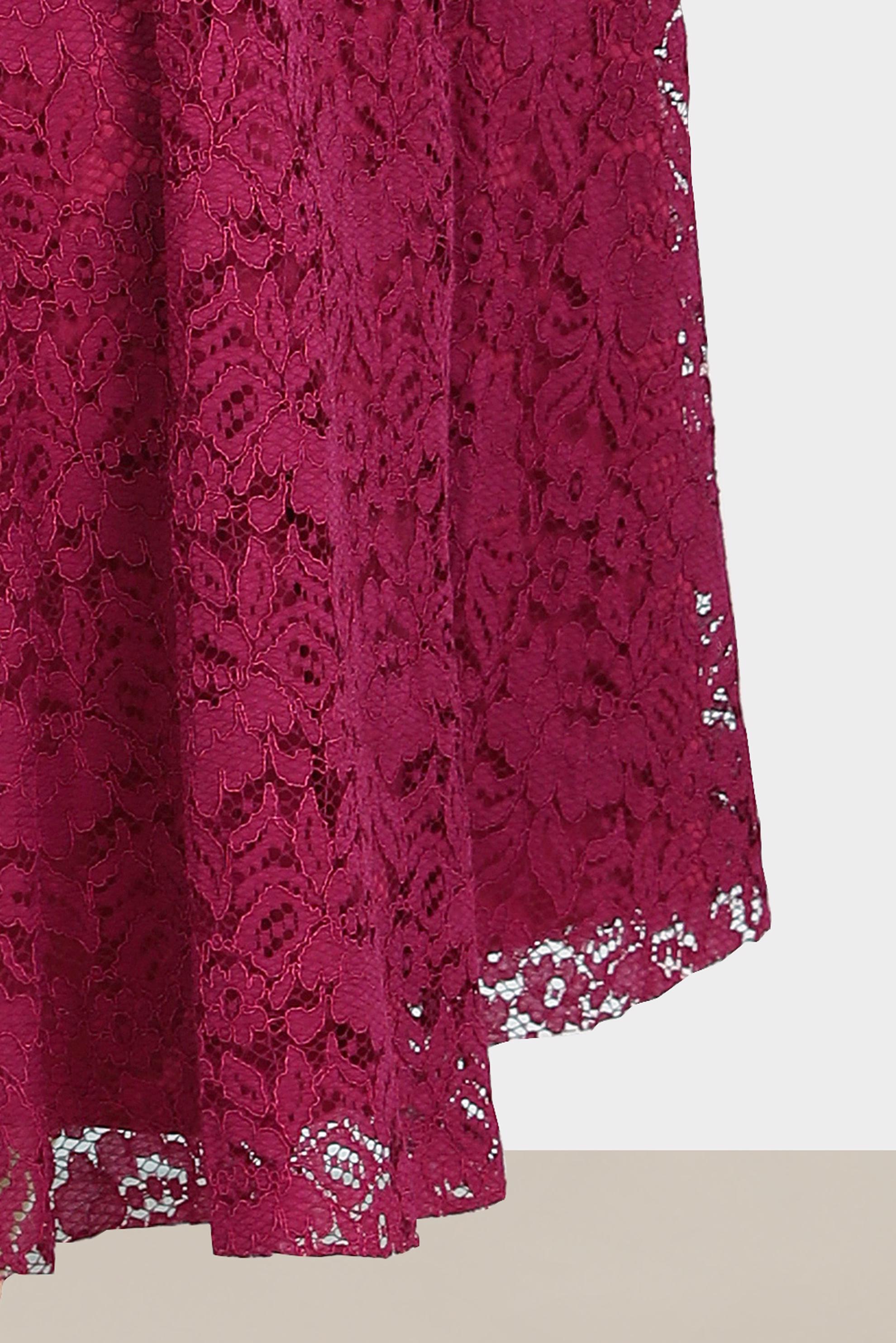 Tesettür giyim FUŞYA DANTEL ETEK 60267-1 