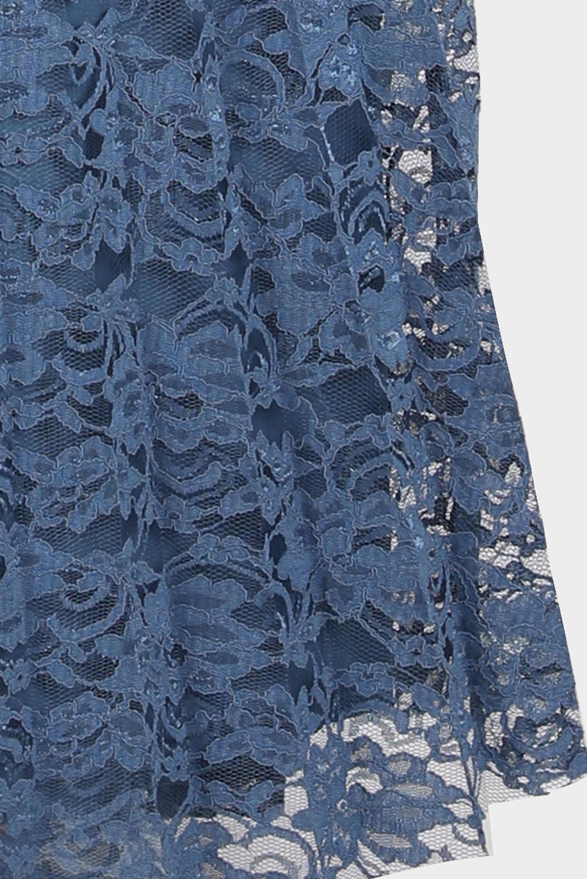 Tesettür giyim LACİVERT DANTELLİ PİLİSELİ ETEK 60267 