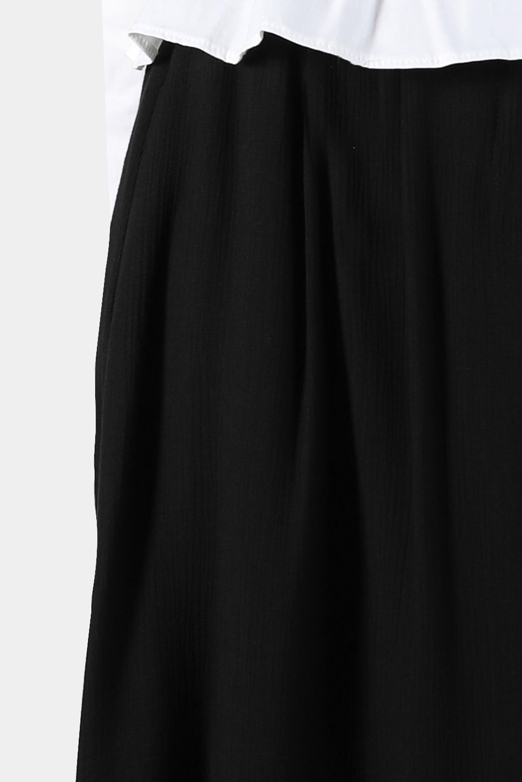 Tesettür giyim SİYAH BELİ BÜZGÜLÜ FERMUARLI DÜĞMELİ ETEK 60269 