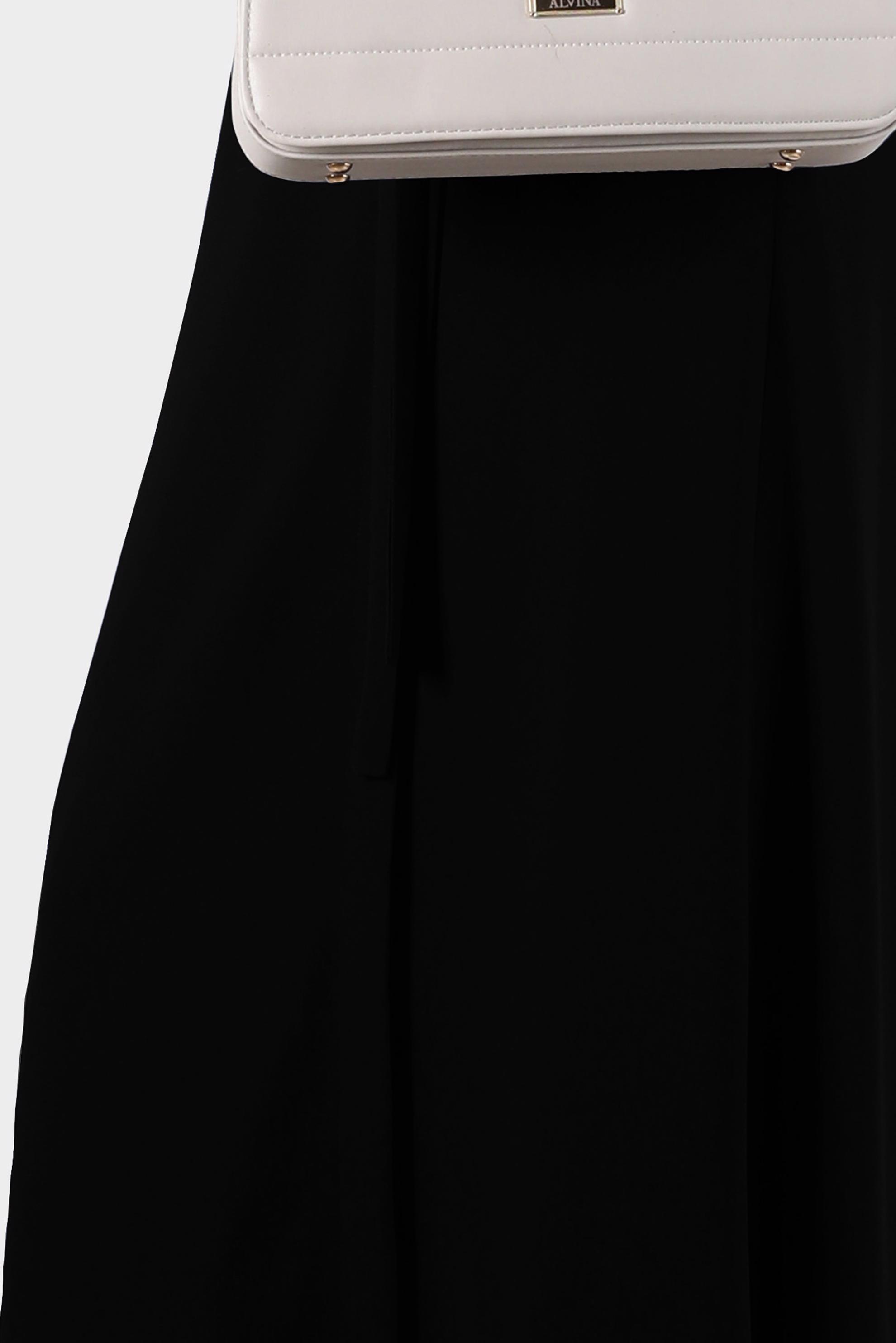 Tesettür giyim SİYAH  BAĞCIK DETAYLI ETEK 60276 