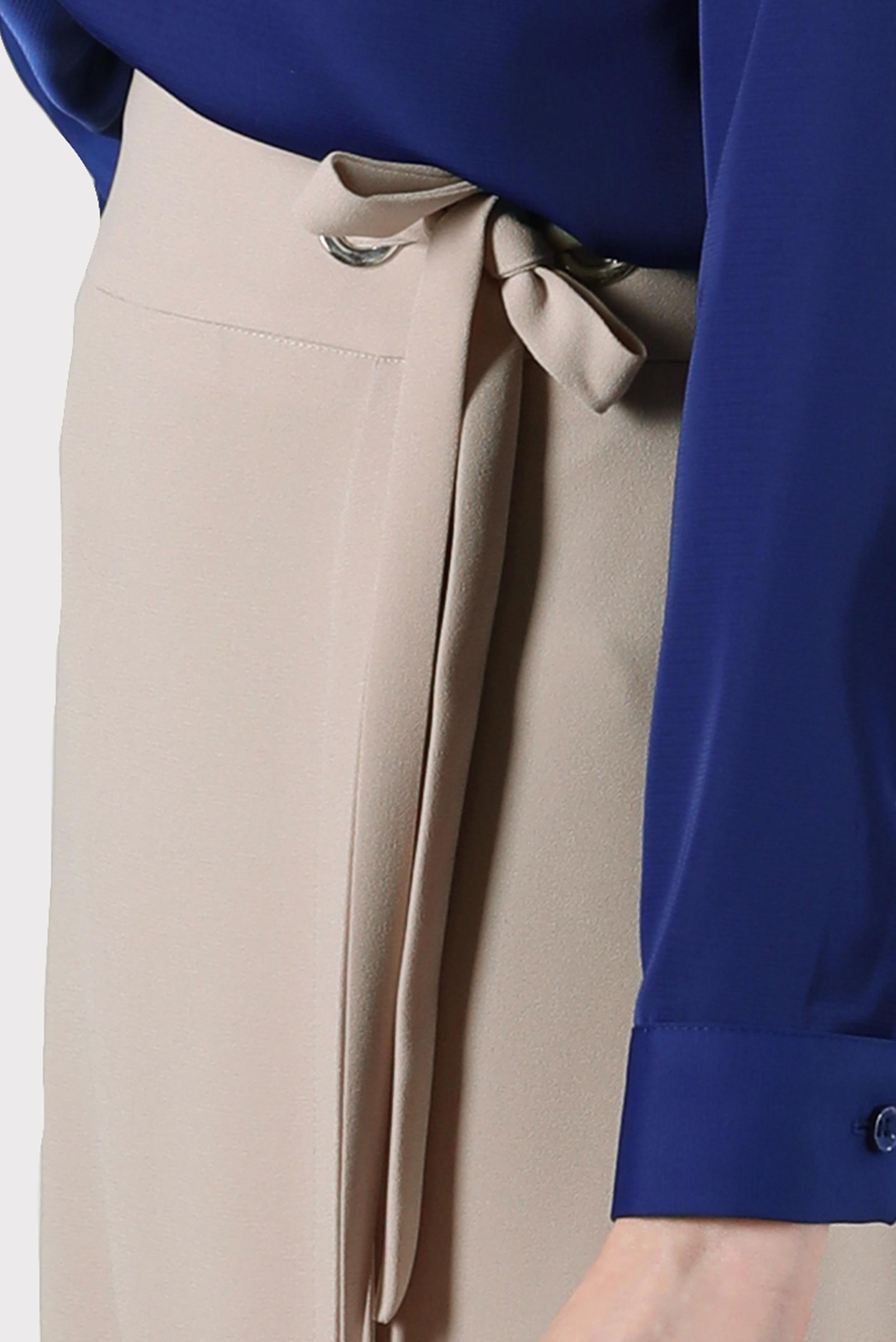 Hijab clothing BEIGE TIE DETAIL SKIRT 60276 