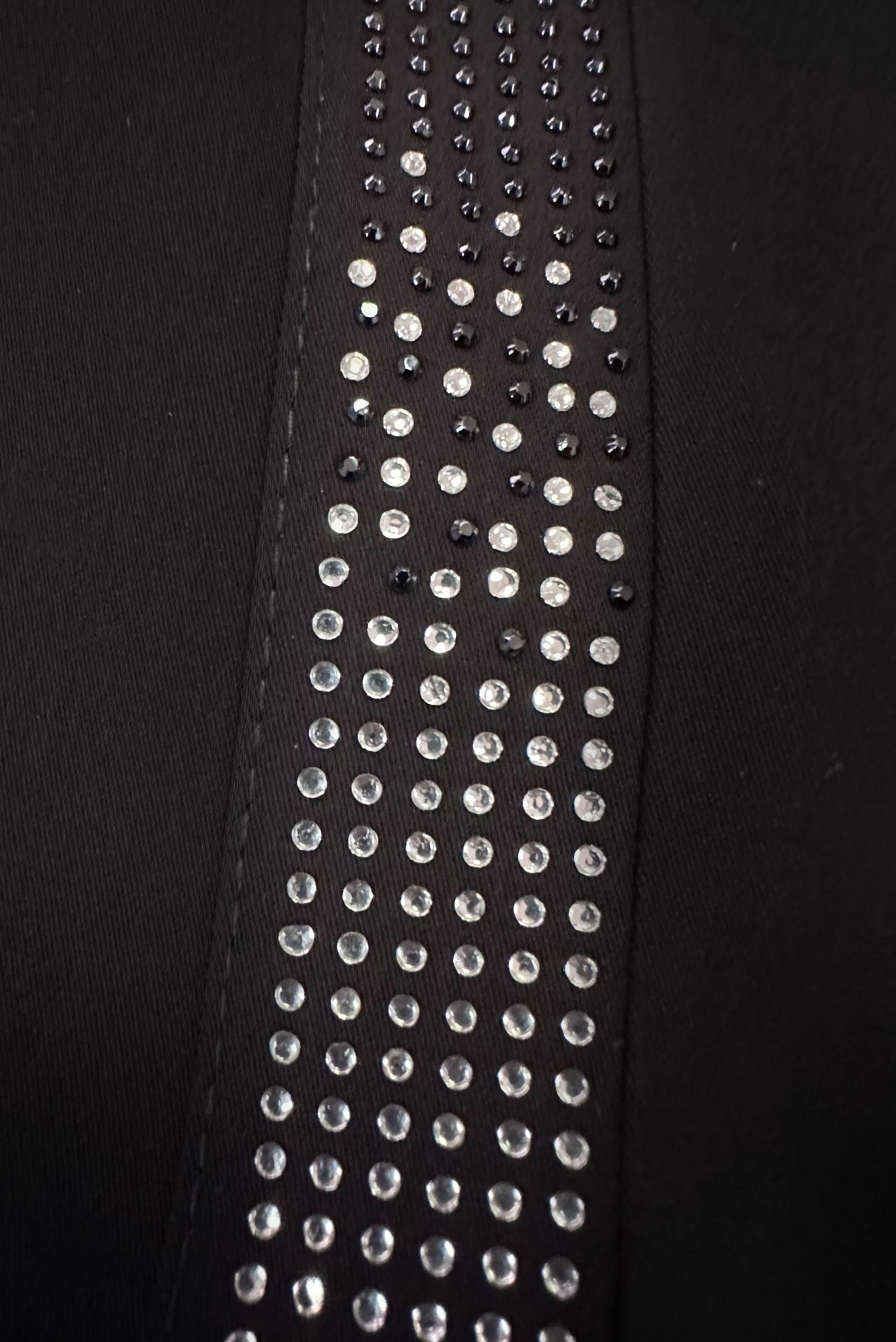 Tesettür giyim SİYAH TAŞ BASKILI DÜZ KESİM ETEK 60294