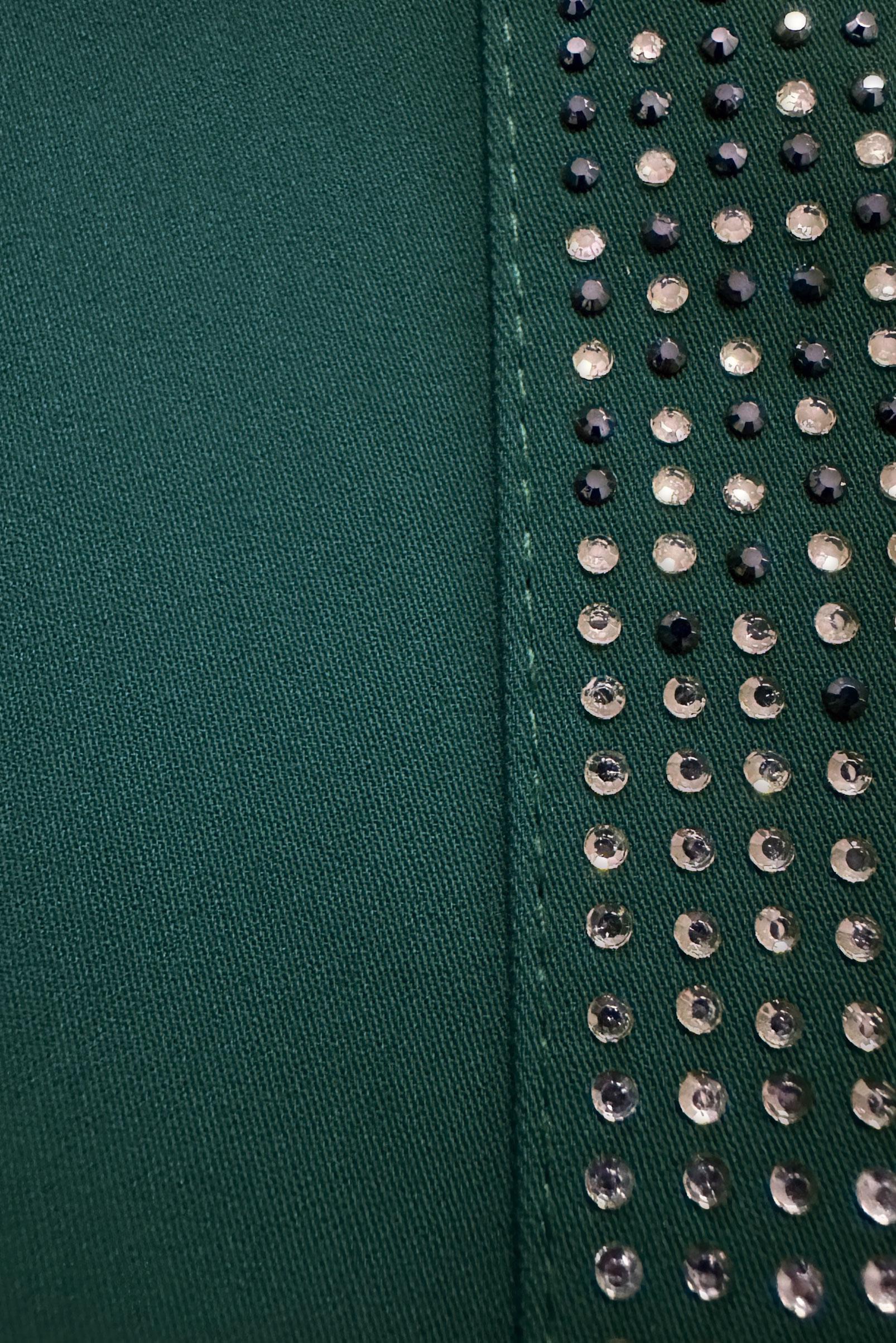 Tesettür giyim YEŞİL TAŞ BASKILI DÜZ KESİM ETEK 60294