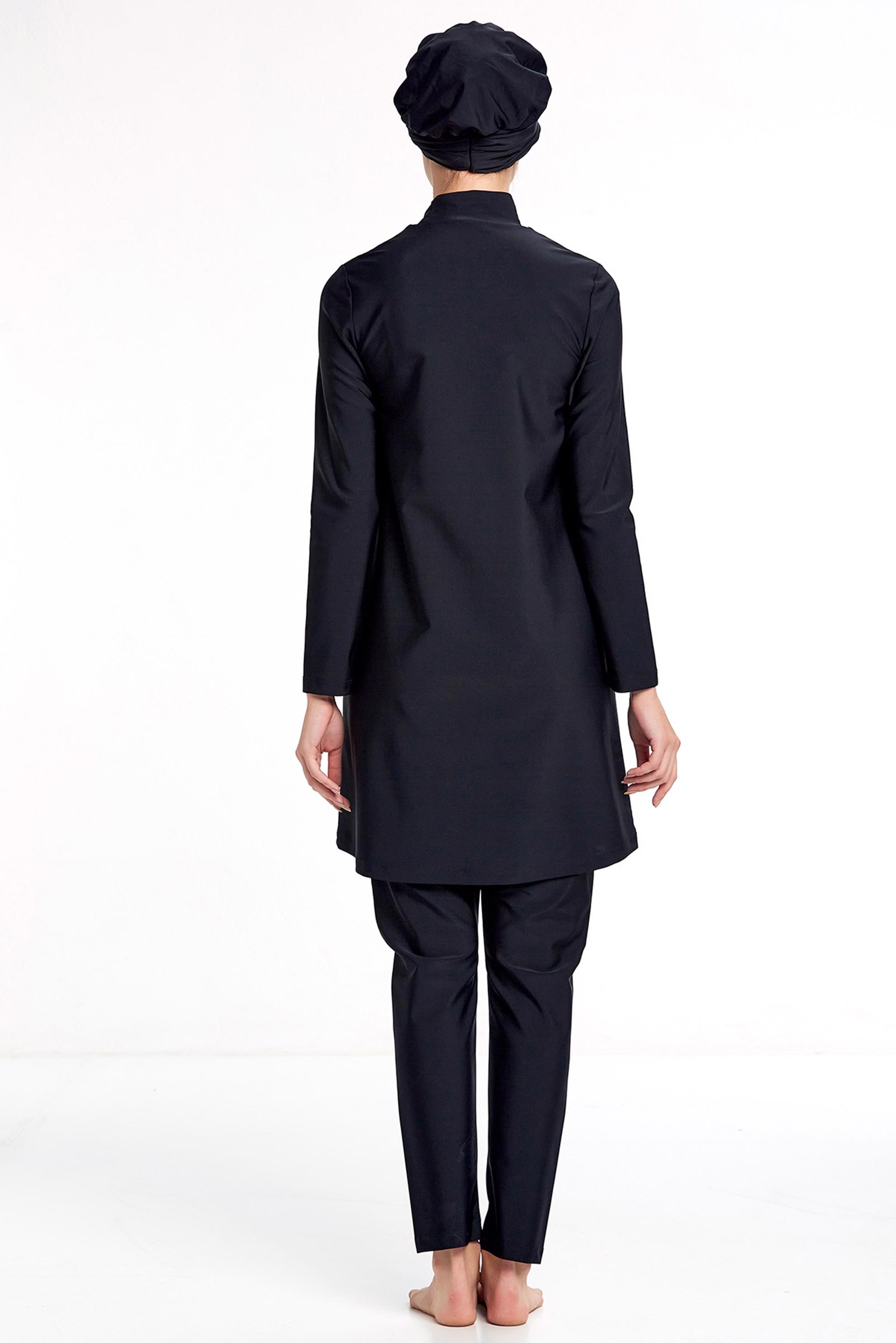 Tesettür giyim SİYAH DANTELLİ LİKRALI TESETTÜR MAYO 4337 