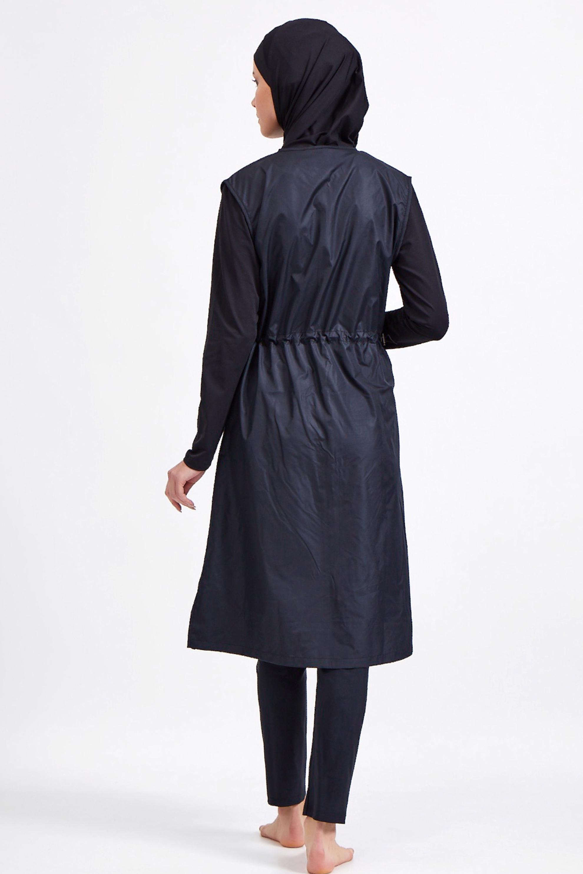 Tesettür giyim SİYAH FERMUARLI TESETTÜR MAYO 1250-1 