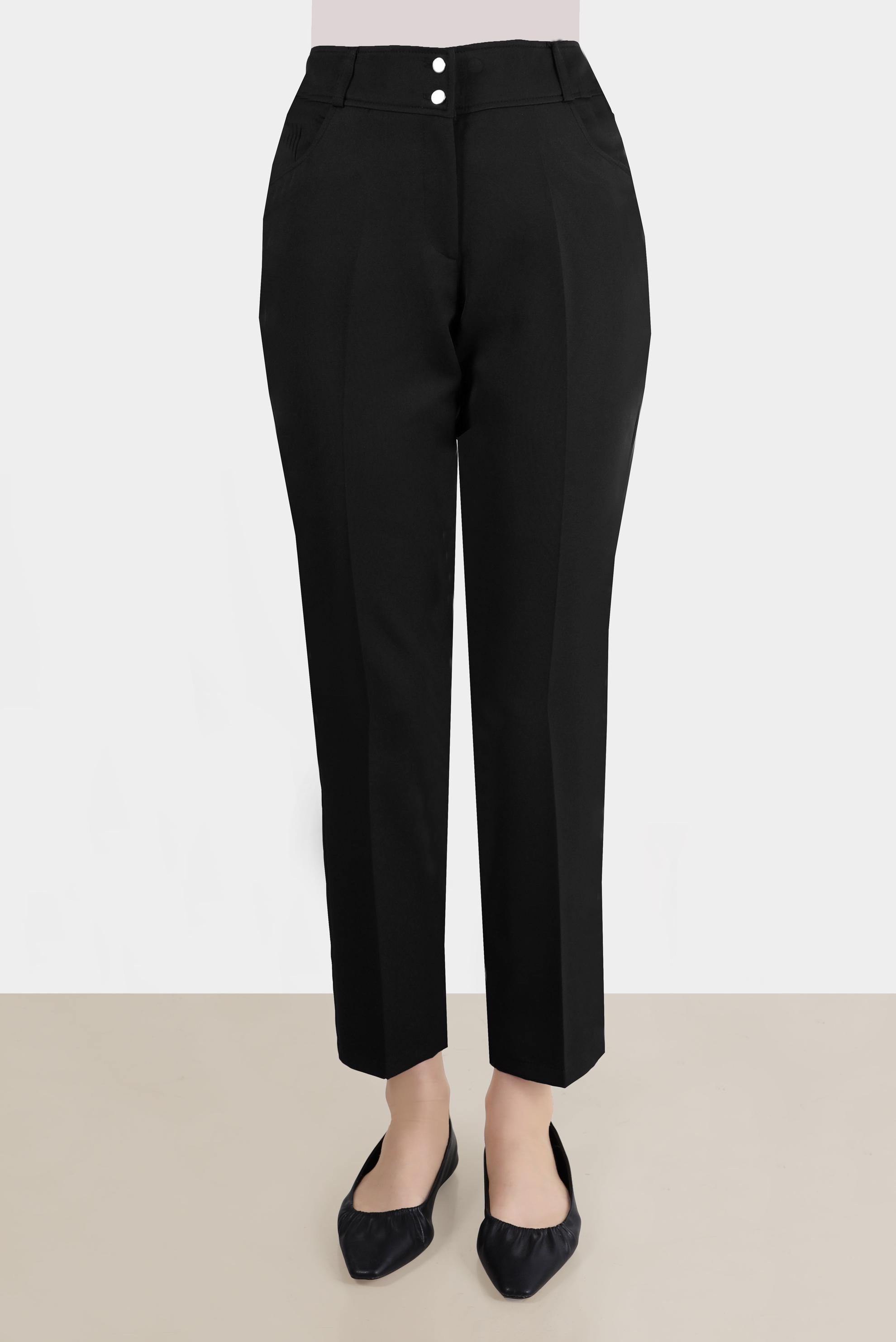 Tesettür giyim SİYAH BORU PAÇA PANTOLON 70350 