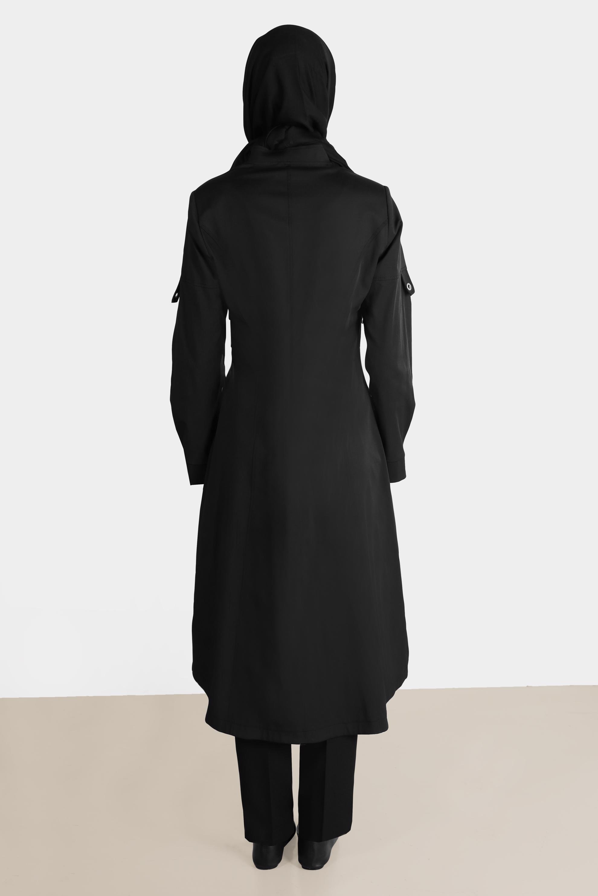 Tesettür giyim SİYAH BORU PAÇA PANTOLON 70350 