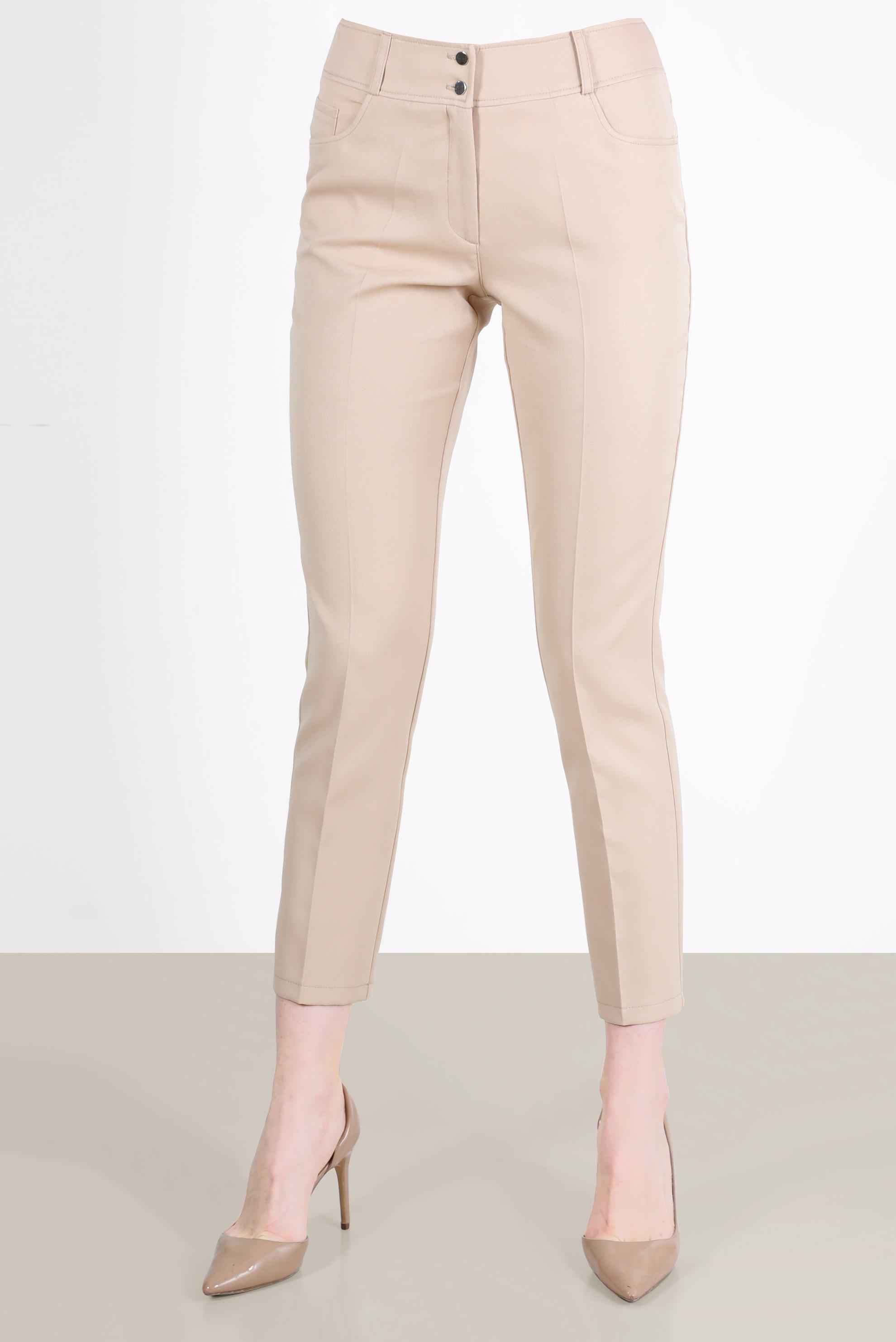 Tesettür giyim BEJ BORU PAÇA PANTOLON 70350 