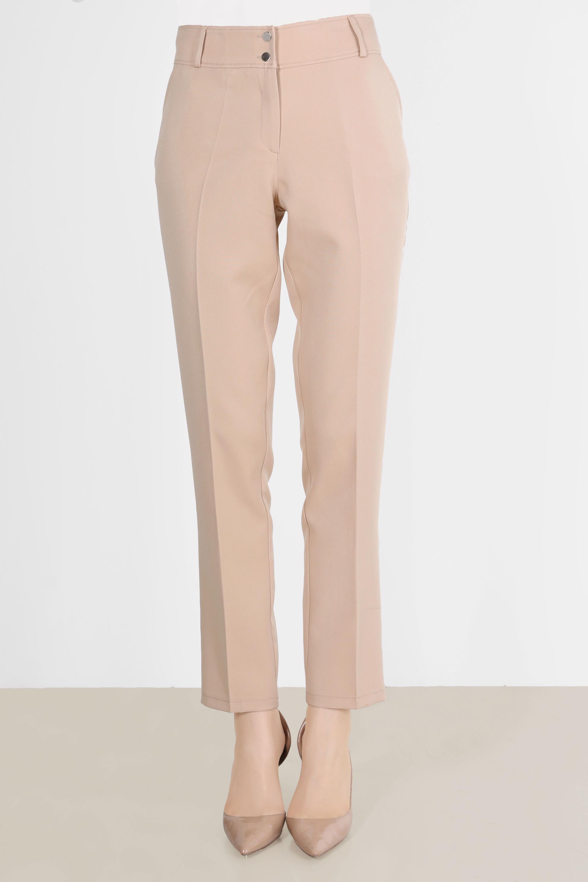 Tesettür giyim BEJ BORU PAÇA PANTOLON 70351