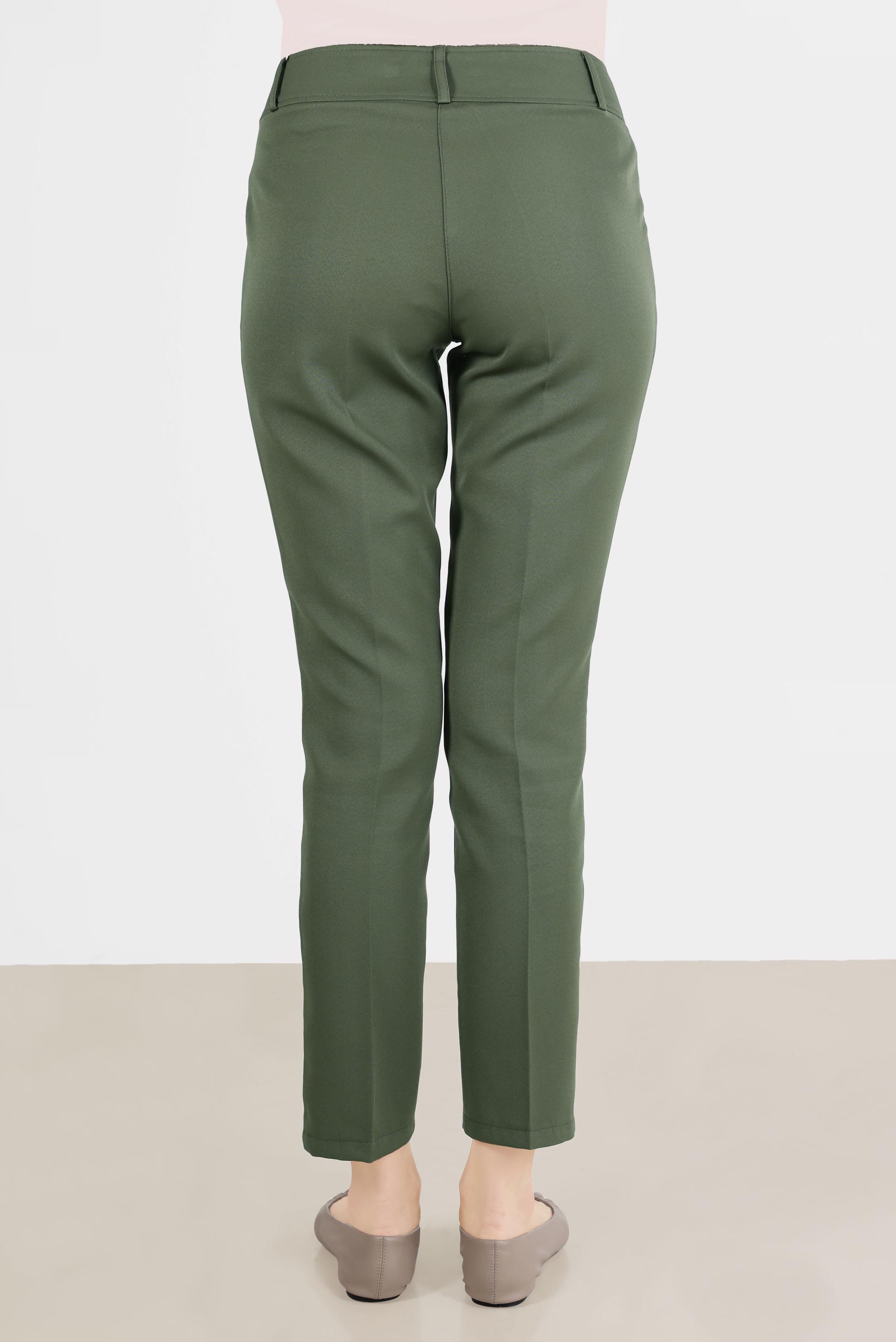 Tesettür giyim HAKİ BORU PAÇA PANTOLON 70351