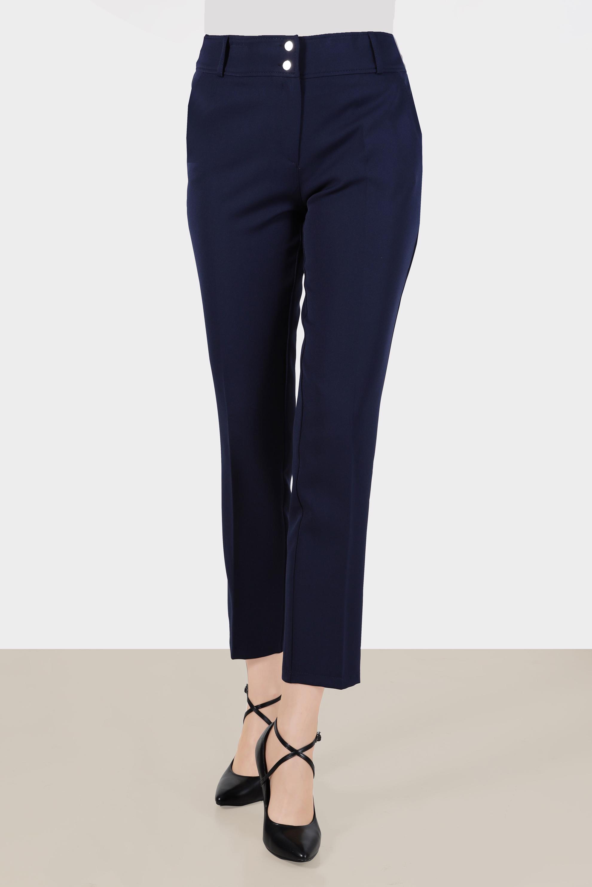 Tesettür giyim LACİVERT BORU PAÇA PANTOLON 70351