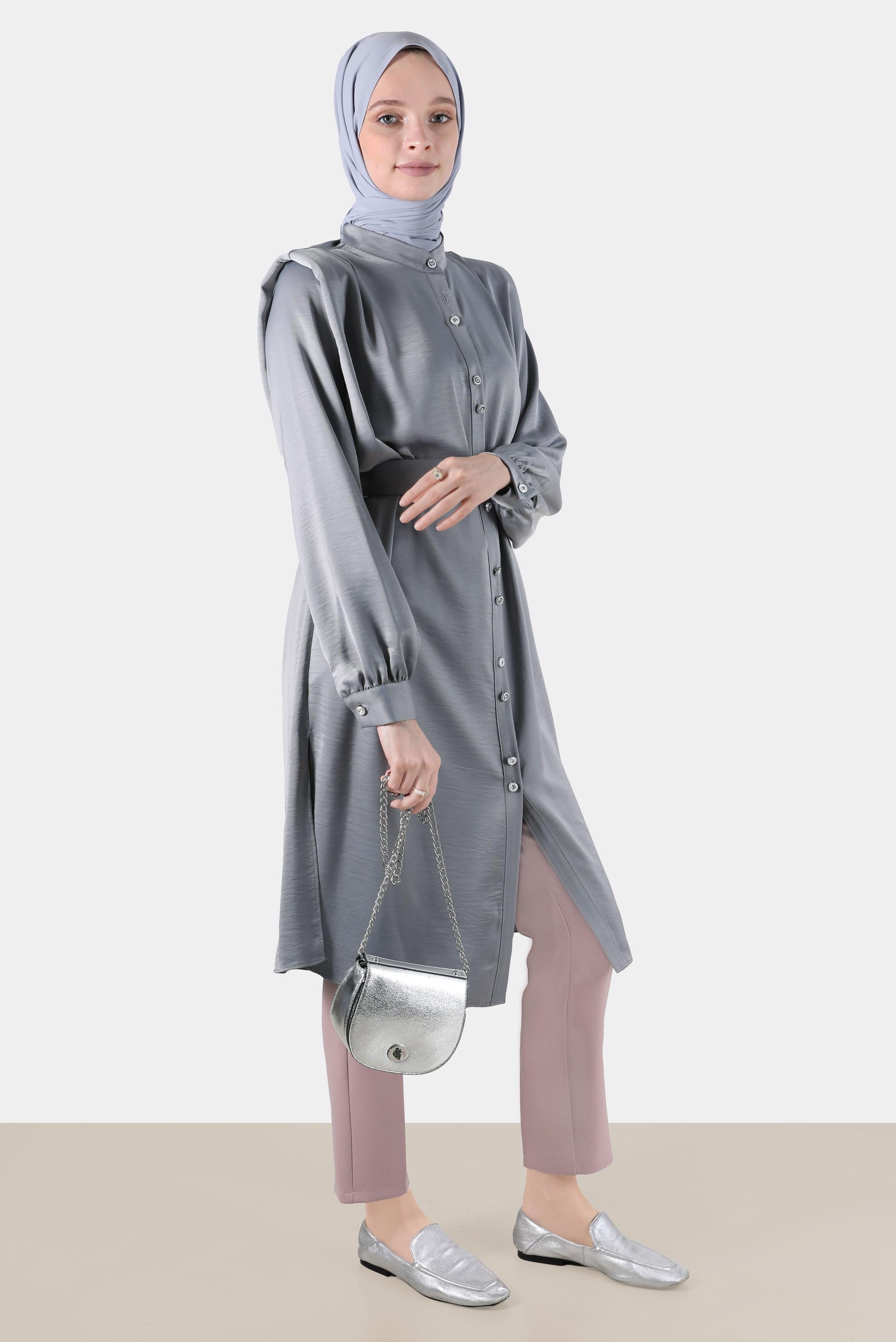 Tesettür giyim PUDRA BORU PAÇA PANTOLON 70351