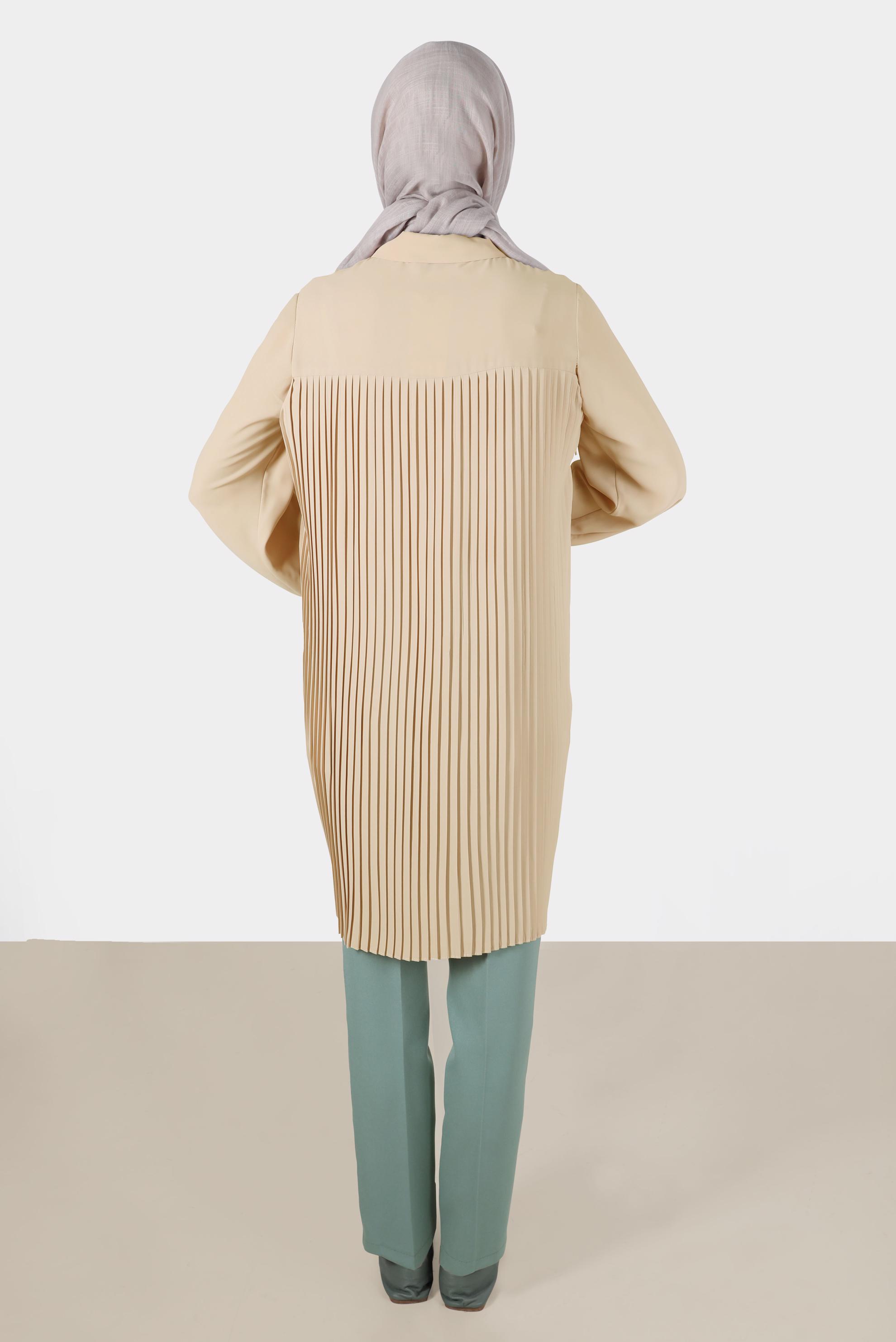 Tesettür giyim YEŞİL BORU PAÇA PANTOLON 70351