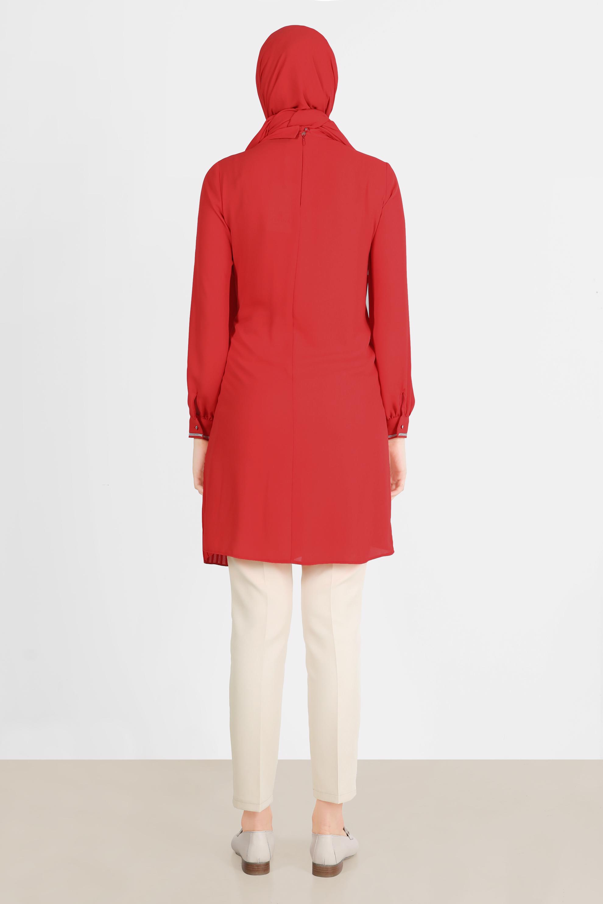 Tesettür giyim EKRU BORU PAÇA PANTOLON 70351