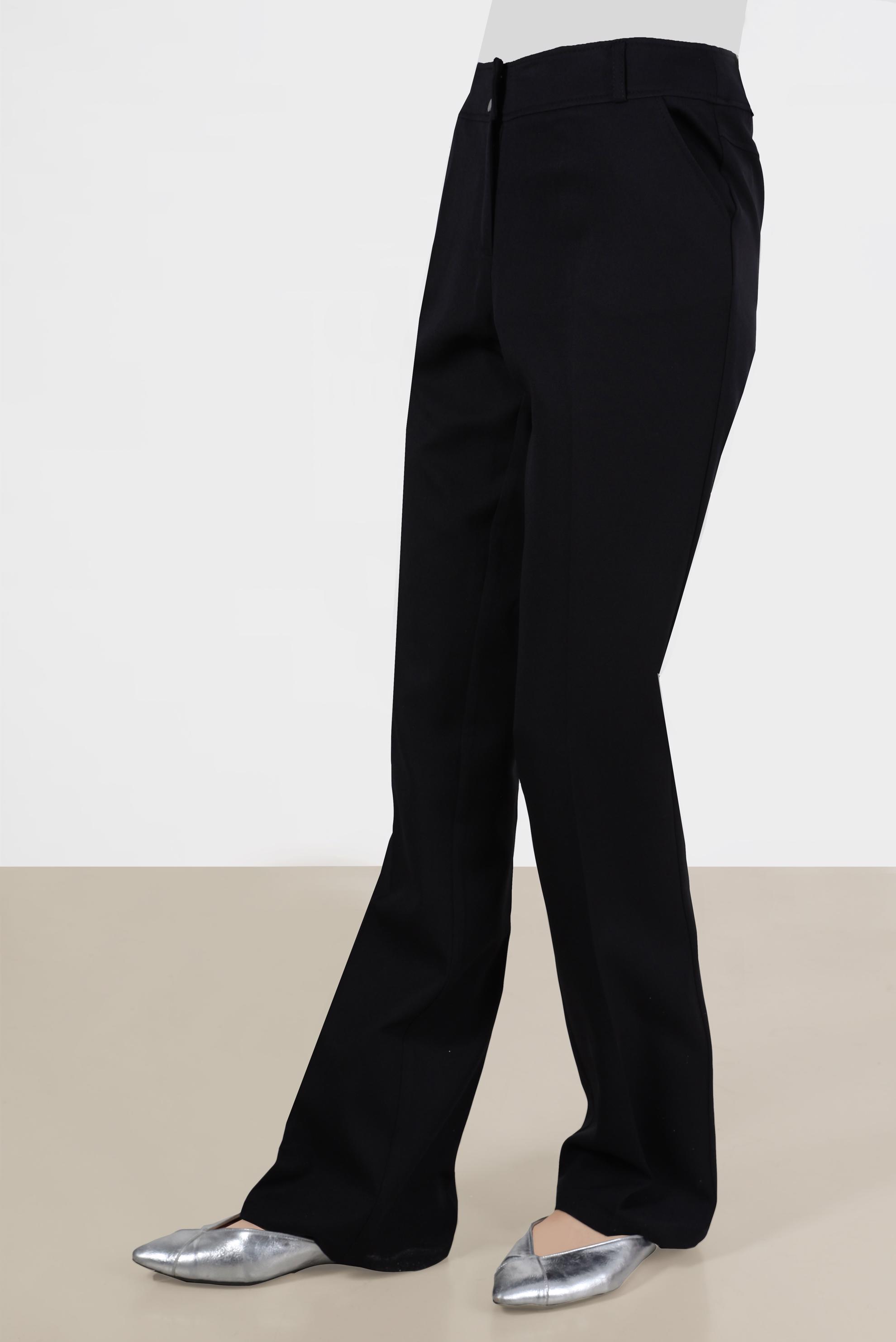 Tesettür giyim SİYAH İSPANYOL PAÇA PANTOLON 70353 