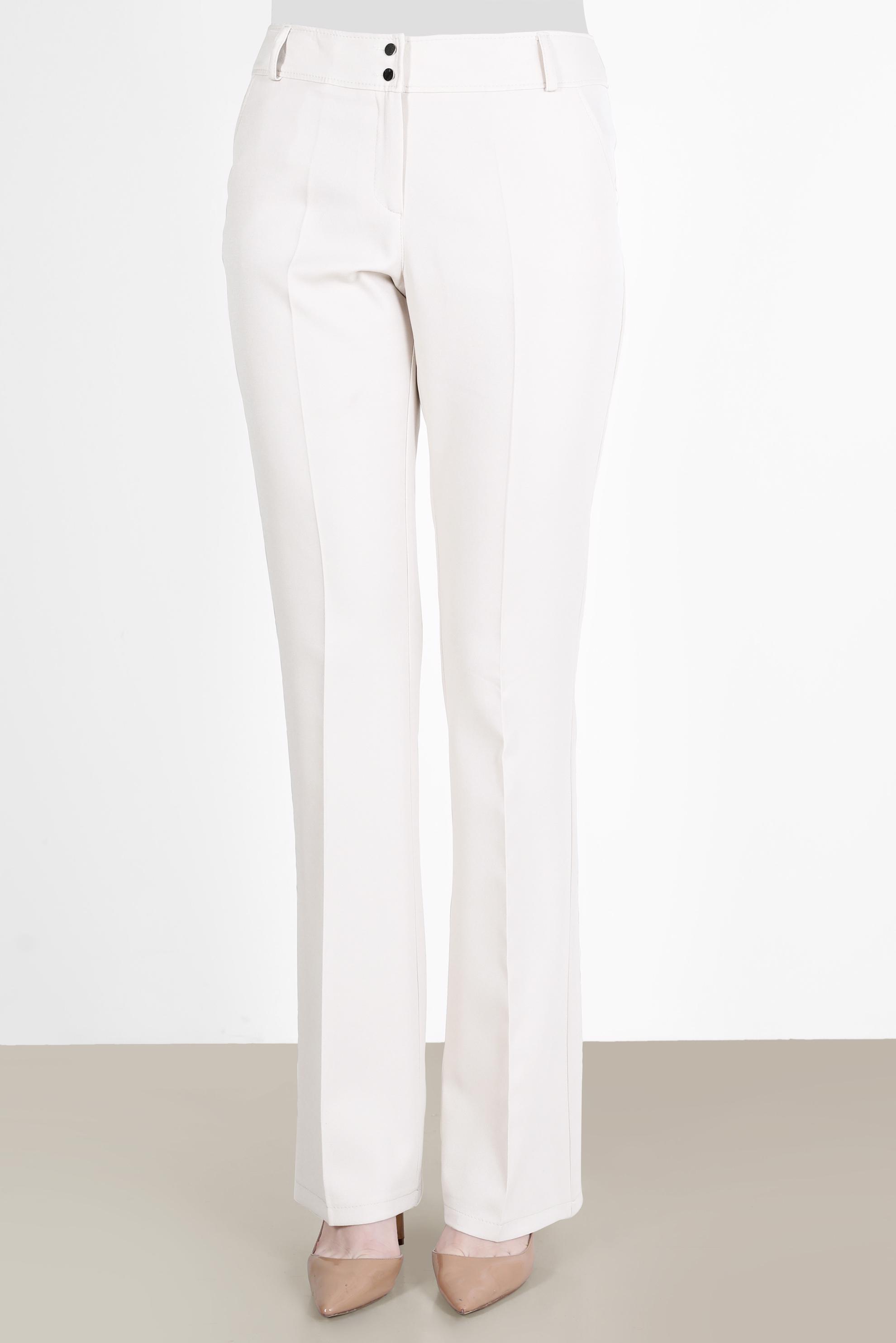 Tesettür giyim BEYAZ İSPANYOL PAÇA PANTOLON 70353 