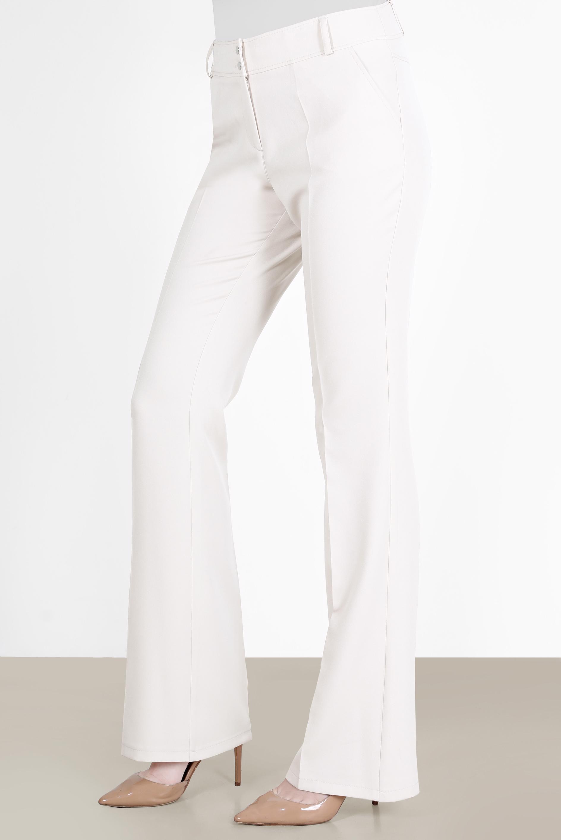 Tesettür giyim BEYAZ İSPANYOL PAÇA PANTOLON 70353 