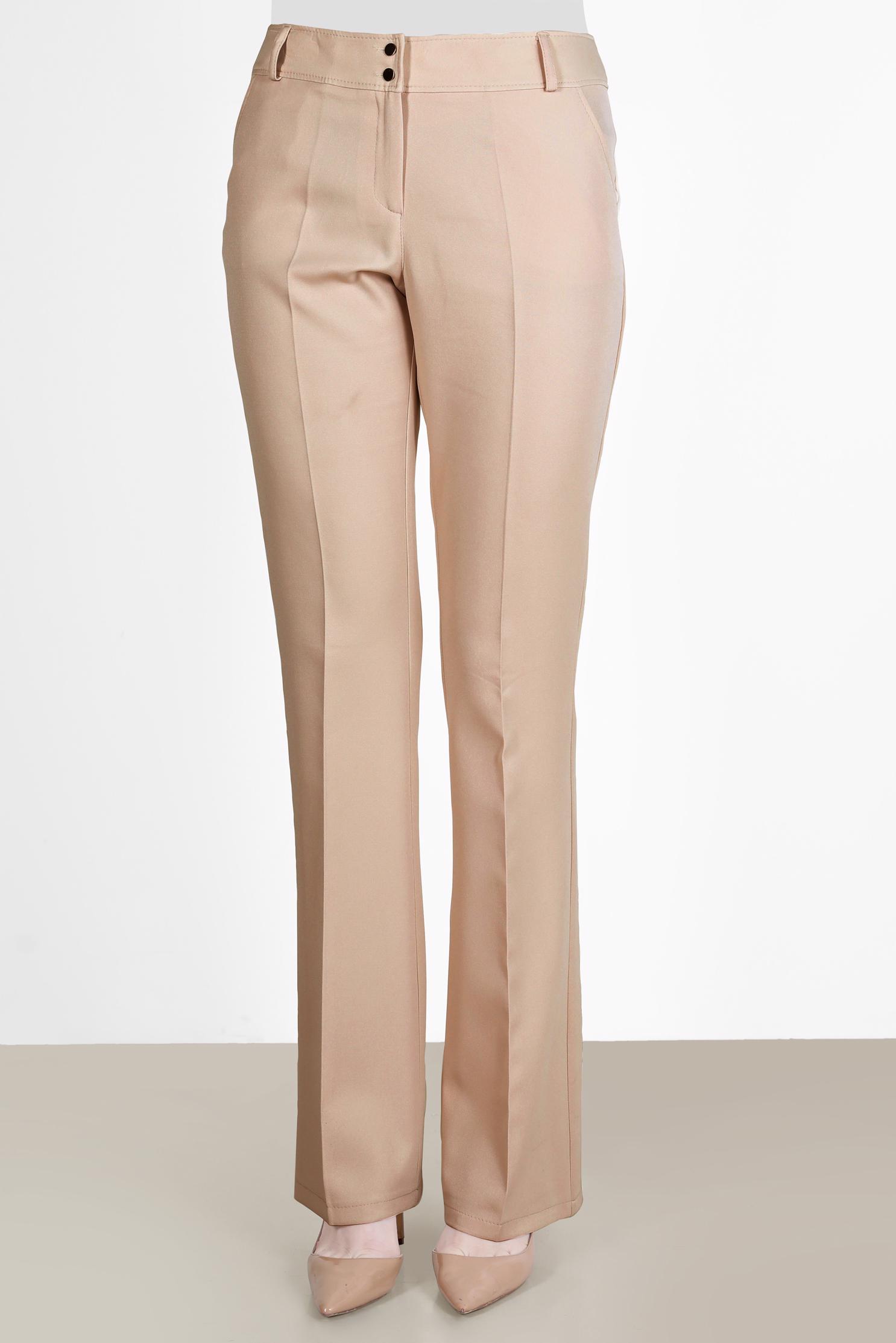 Tesettür giyim BEJ İSPANYOL PAÇA PANTOLON 70353 