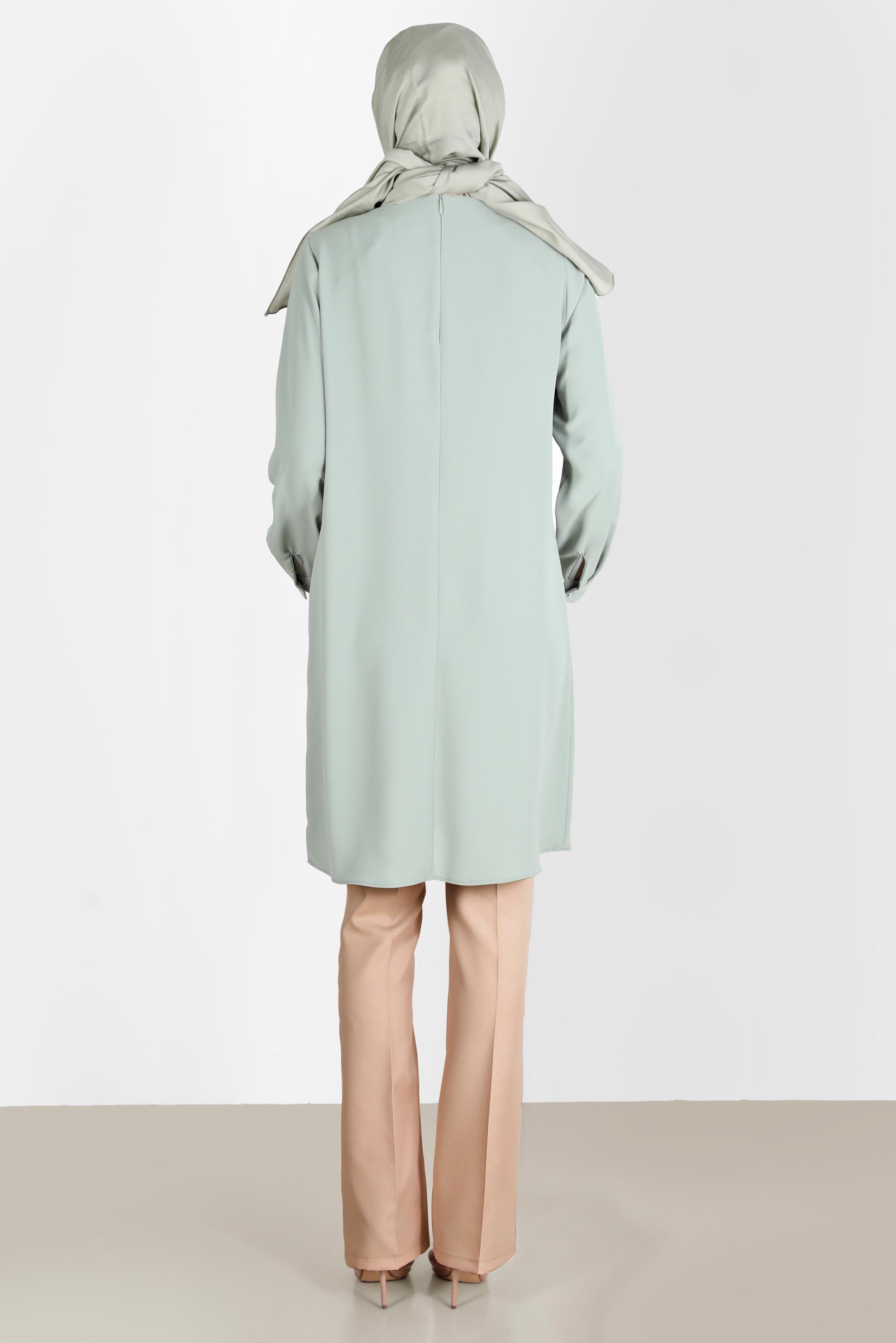 Tesettür giyim BEJ İSPANYOL PAÇA PANTOLON 70353 