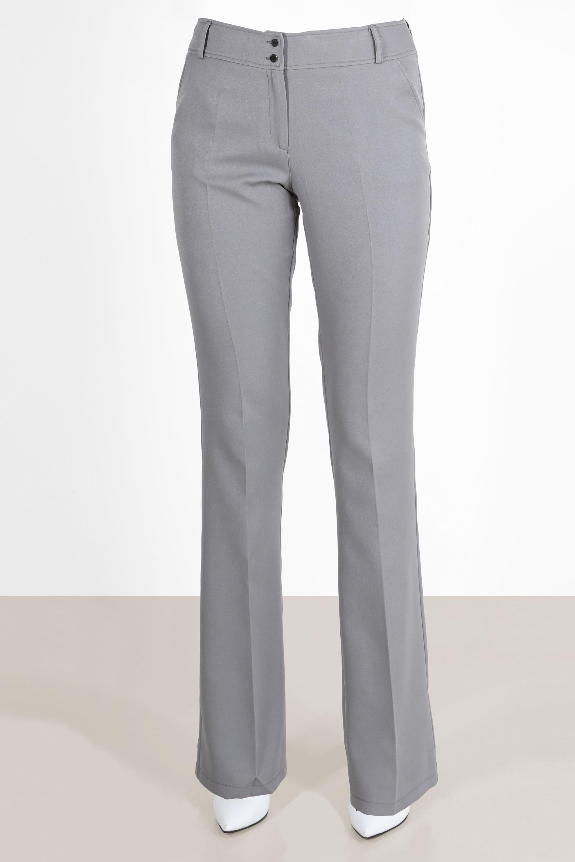 Tesettür giyim GRİ İSPANYOL PAÇA PANTOLON 70353 