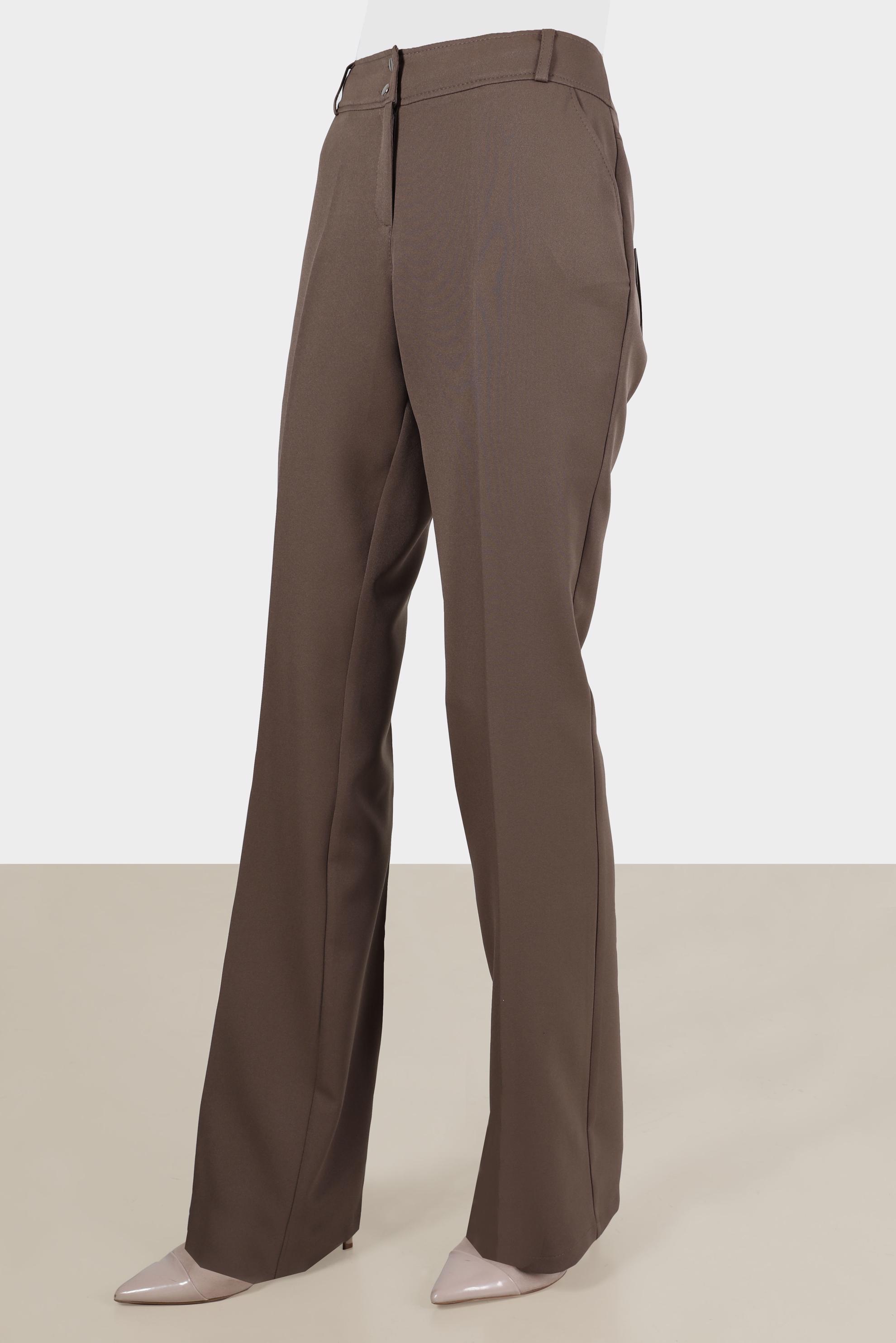 Tesettür giyim VİZON İSPANYOL PAÇA PANTOLON 70353 