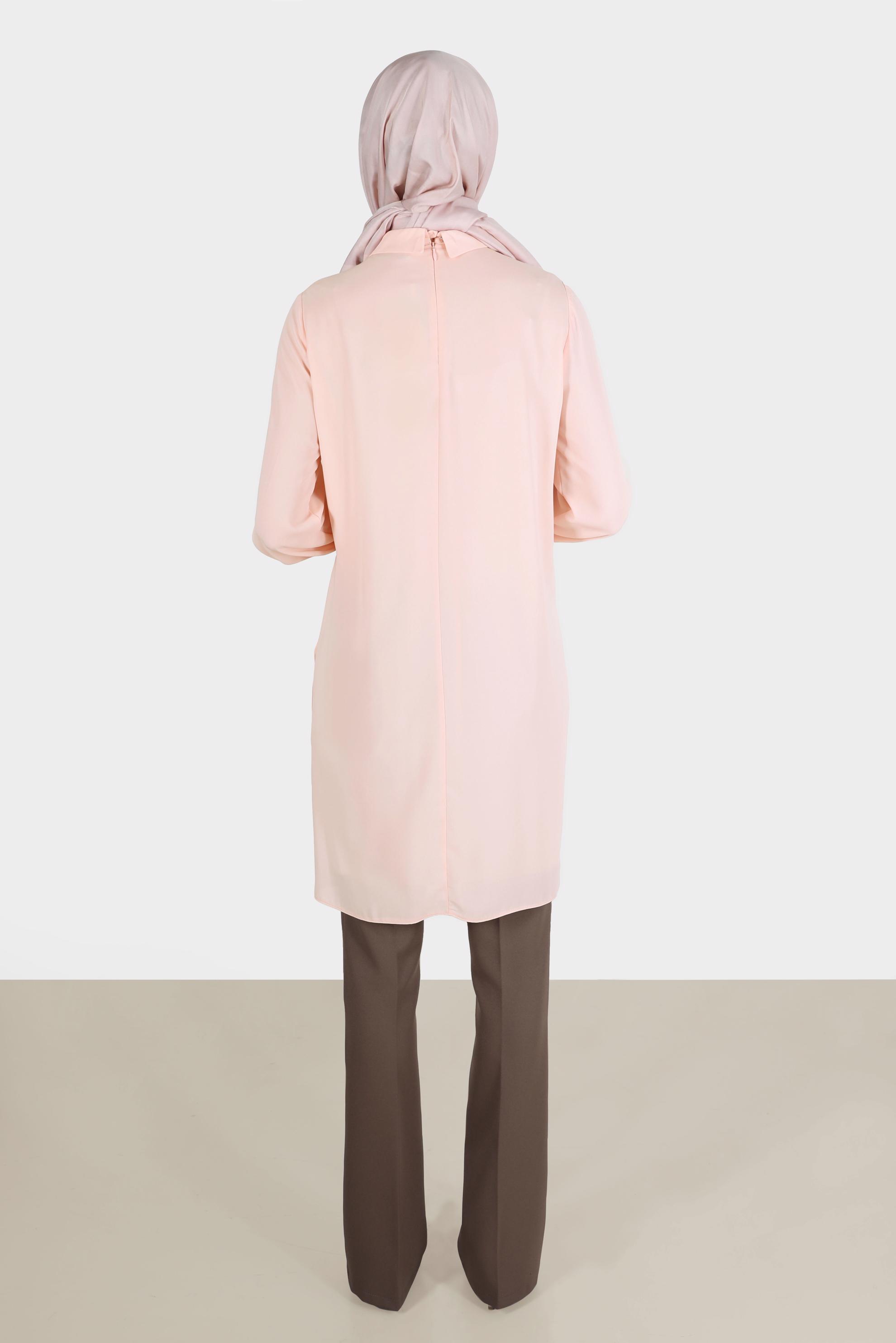 Tesettür giyim VİZON İSPANYOL PAÇA PANTOLON 70353 