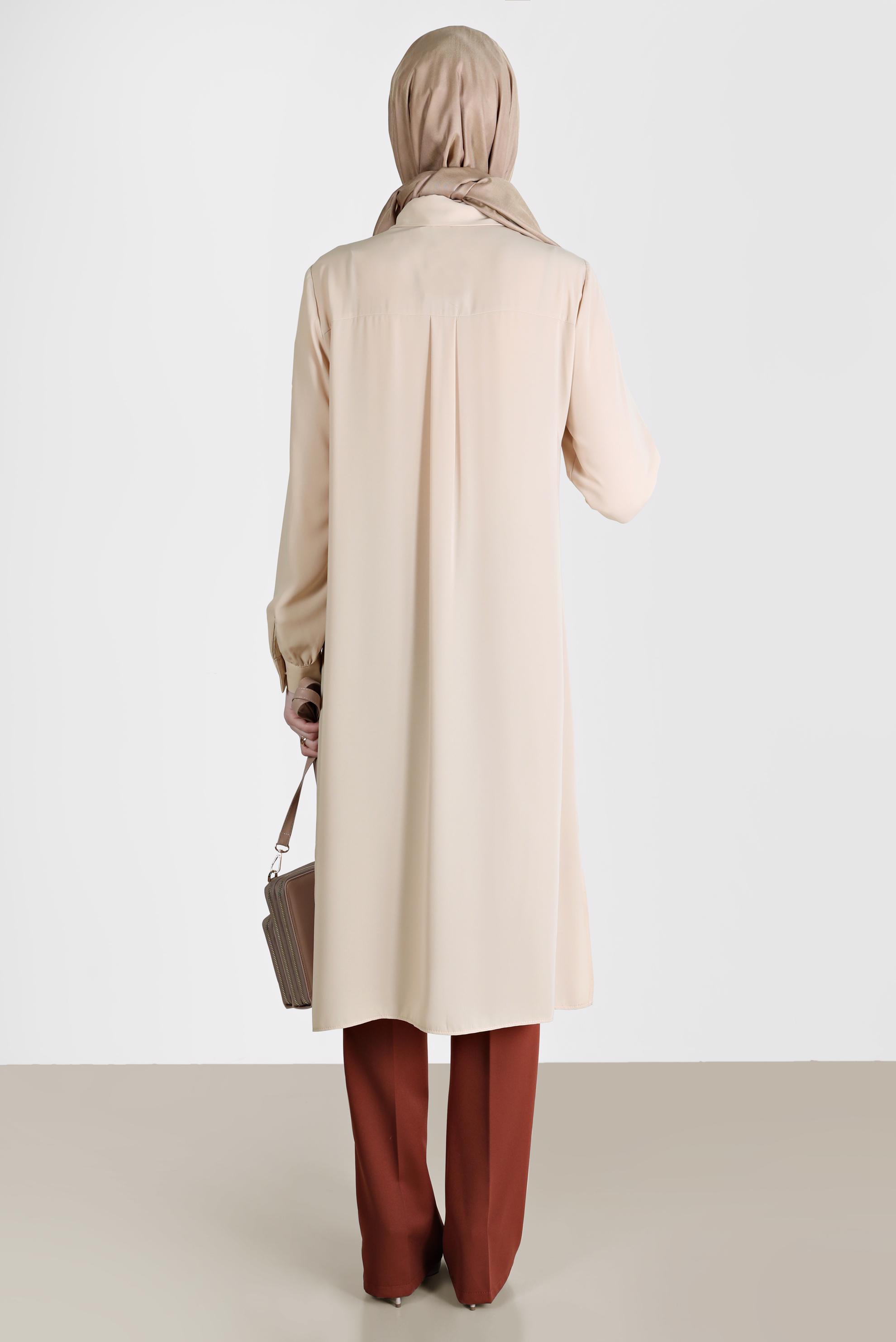 Tesettür giyim KAHVE İSPANYOL PAÇA PANTOLON 70353 