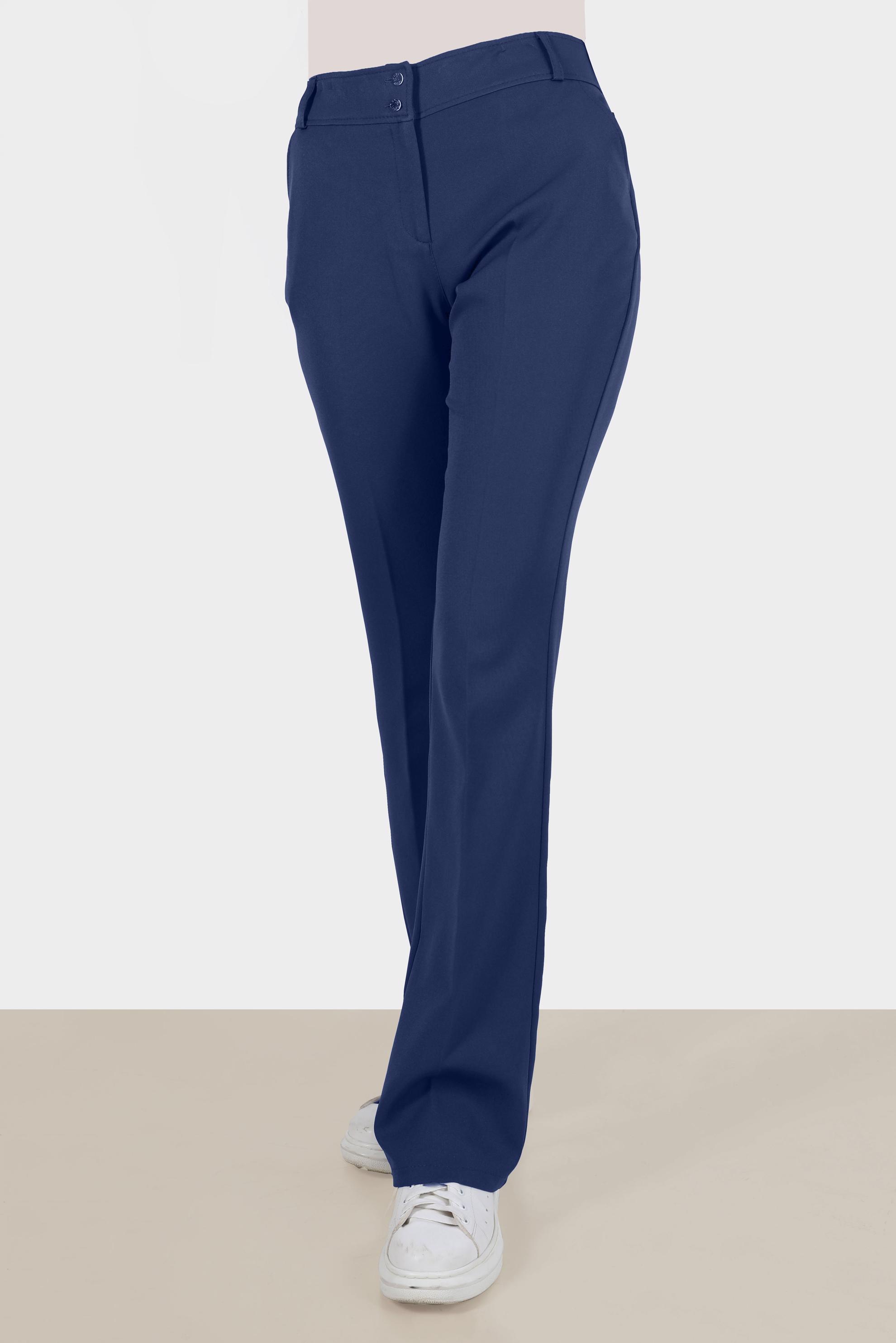 Tesettür giyim LACİVERT İSPANYOL PAÇA PANTOLON 70353 